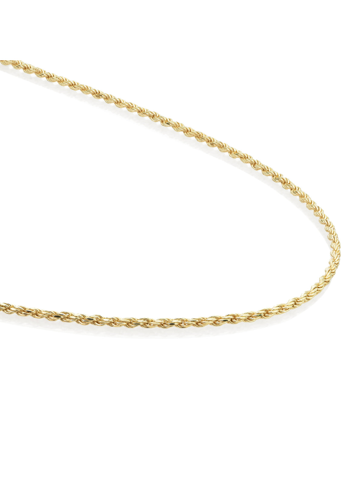 Rope Chain Ketting - Gold Plated / 50cm