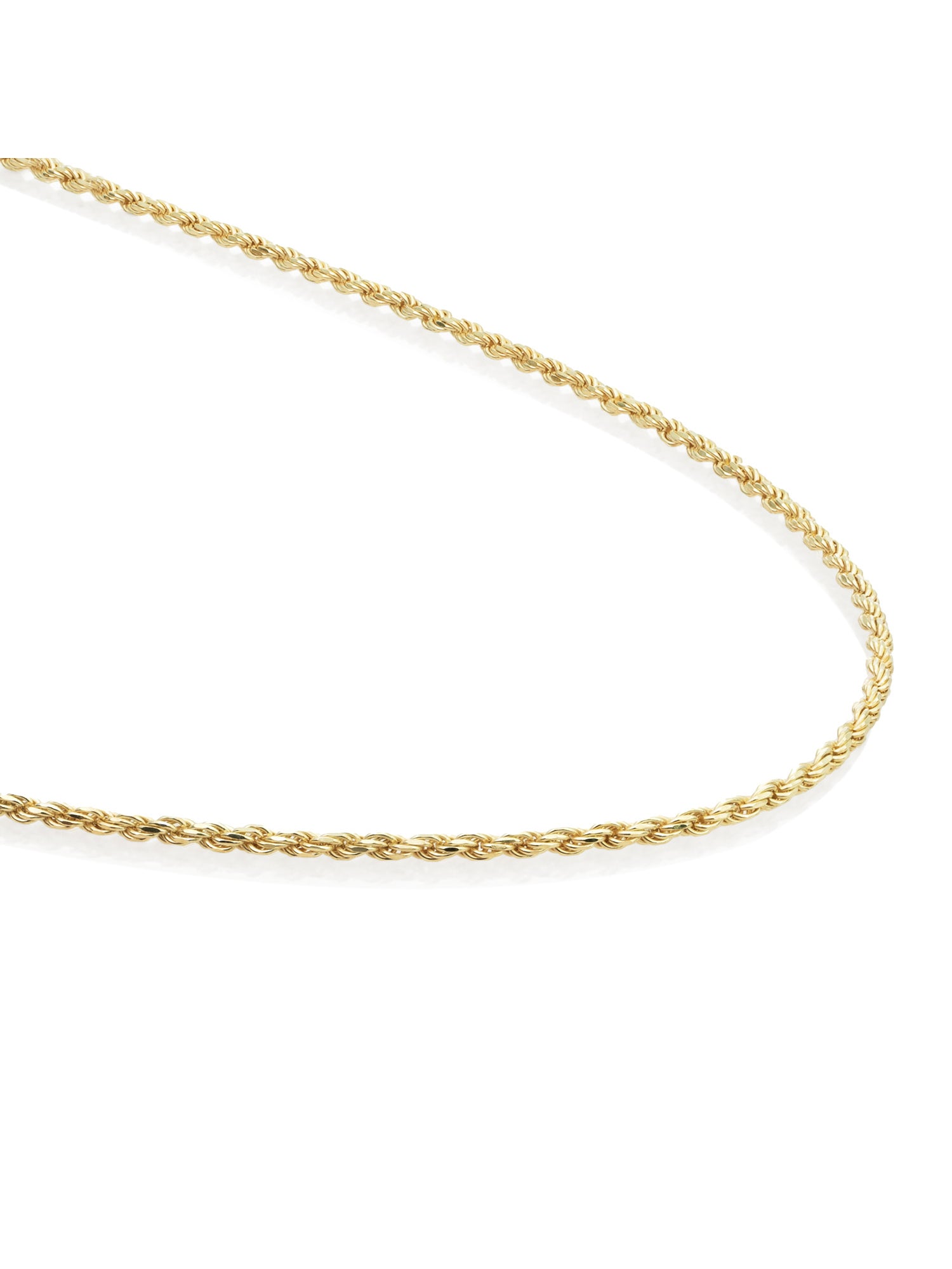 Rope Chain Ketting - Gold Plated / 50cm