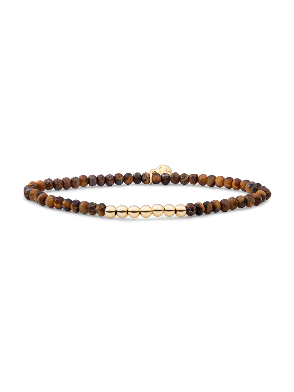 Reverse Universe Armband Tiger Eye - Gold Plated