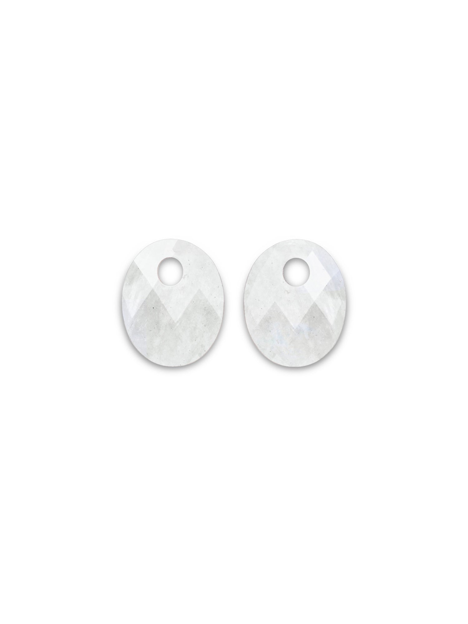 Oorbel Edelstenen Small Oval Moonstone - Oorbel Edelstenen Small Oval Moonstone