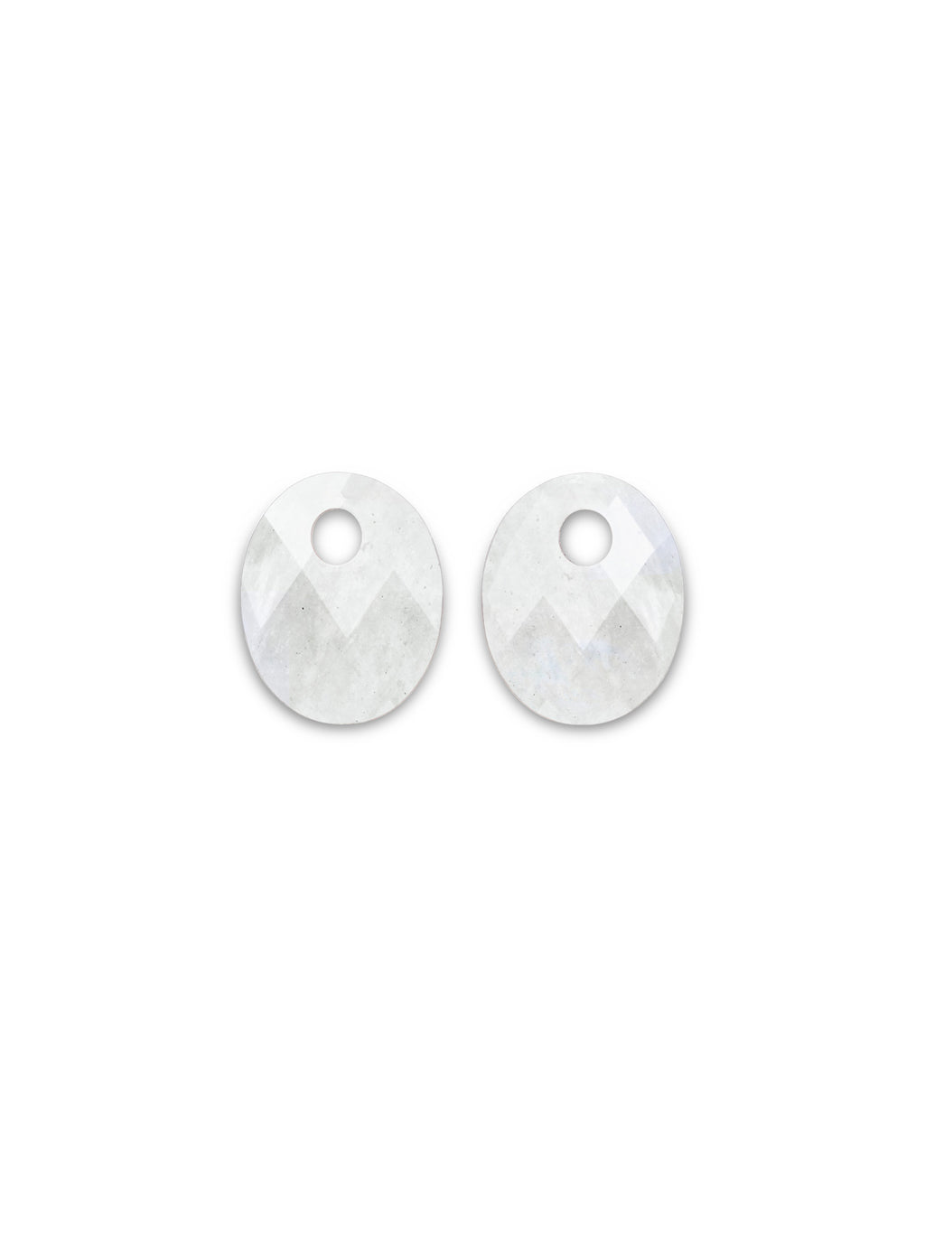 Oorbel Edelstenen Small Oval Moonstone - Oorbel Edelstenen Small Oval Moonstone