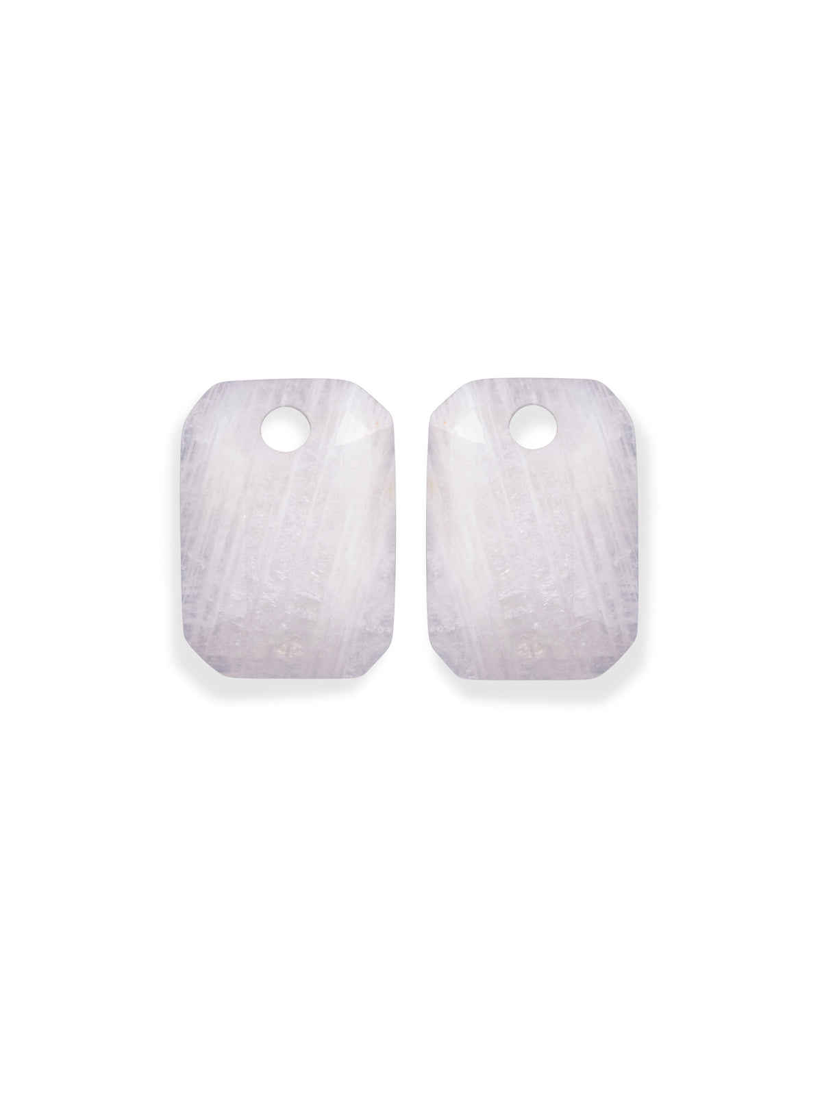 Oorbel Edelstenen Baguette Moonstone - Oorbel Edelstenen Baguette Moonstone