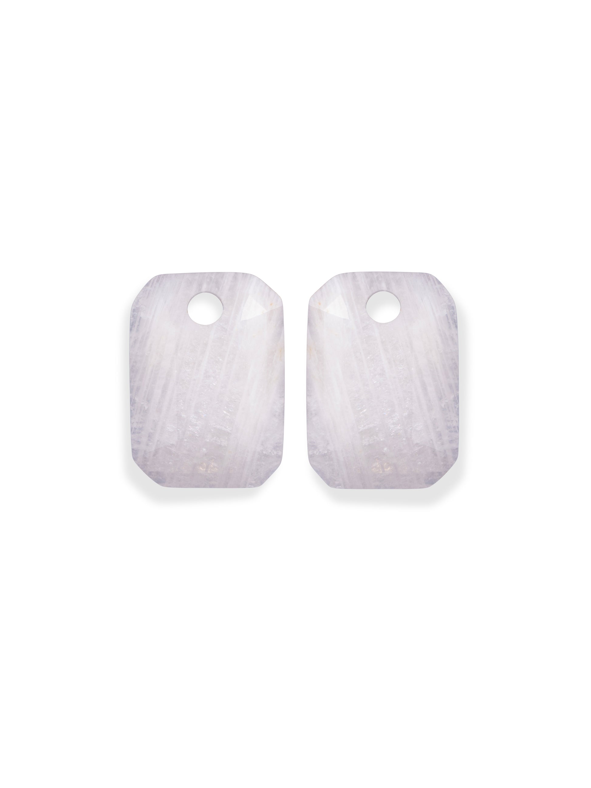 Oorbel Edelstenen Baguette Moonstone - Oorbel Edelstenen Baguette Moonstone