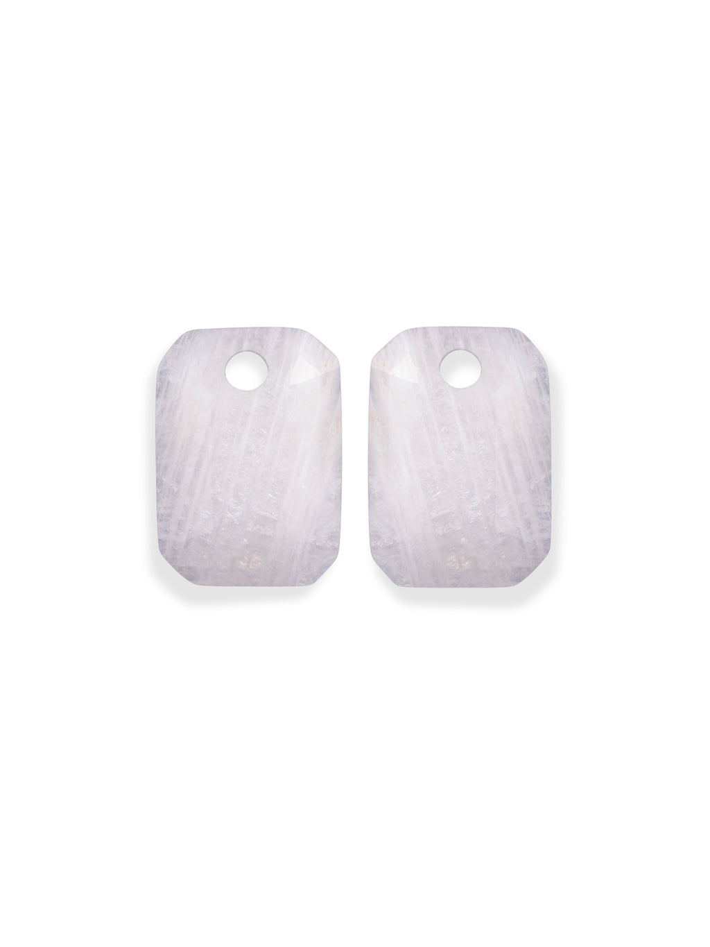 Oorbel Edelstenen Baguette Moonstone - Oorbel Edelstenen Baguette Moonstone