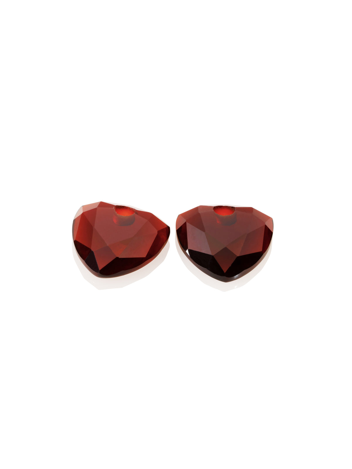 Oorbel Edelstenen Trillion Cut Ruby Quartz - Oorbel Edelstenen Trillion Cut Ruby Quartz