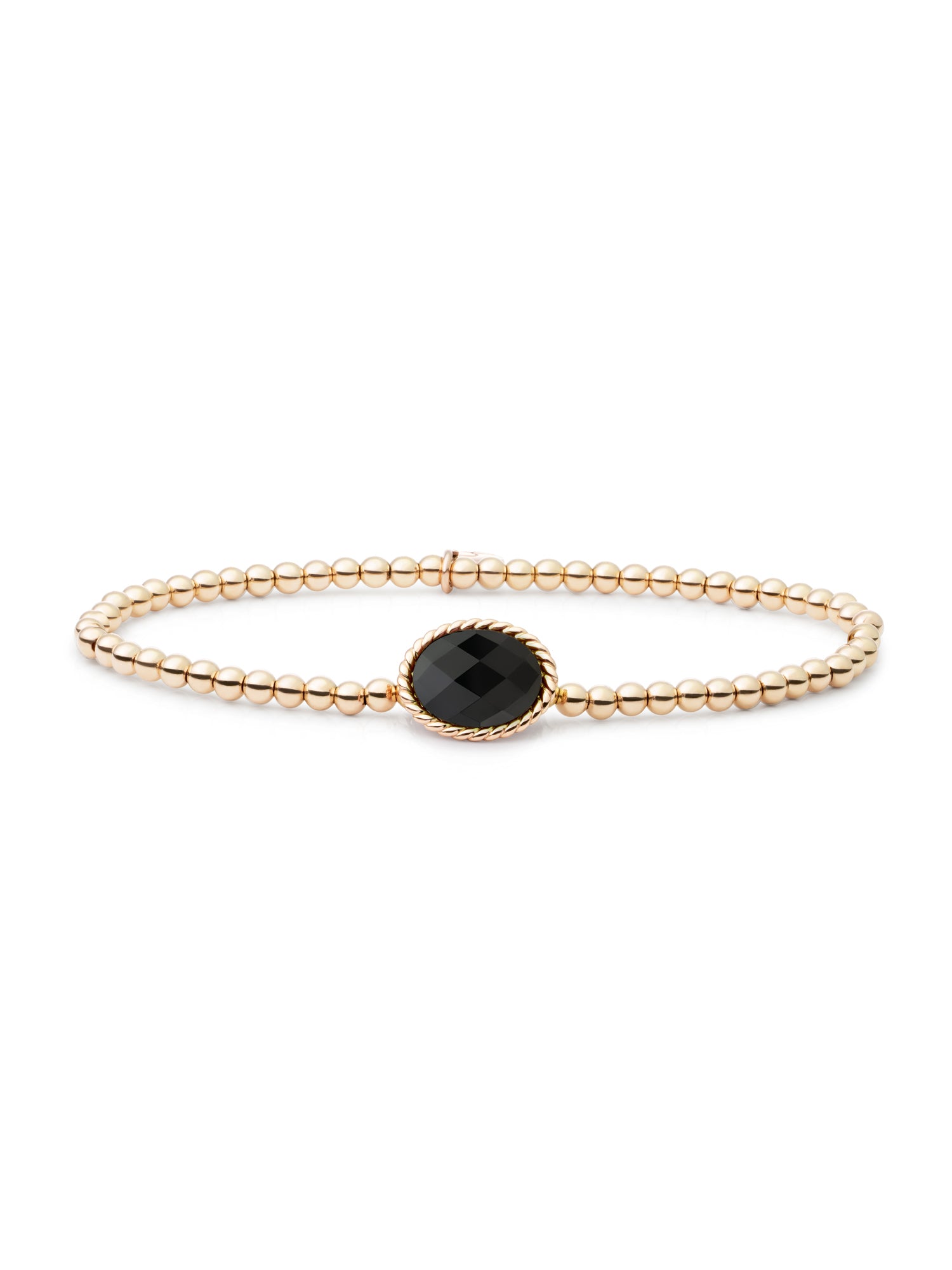 Twist Armband Onyx - 0.00 / 0.00 / Rhodium Plated