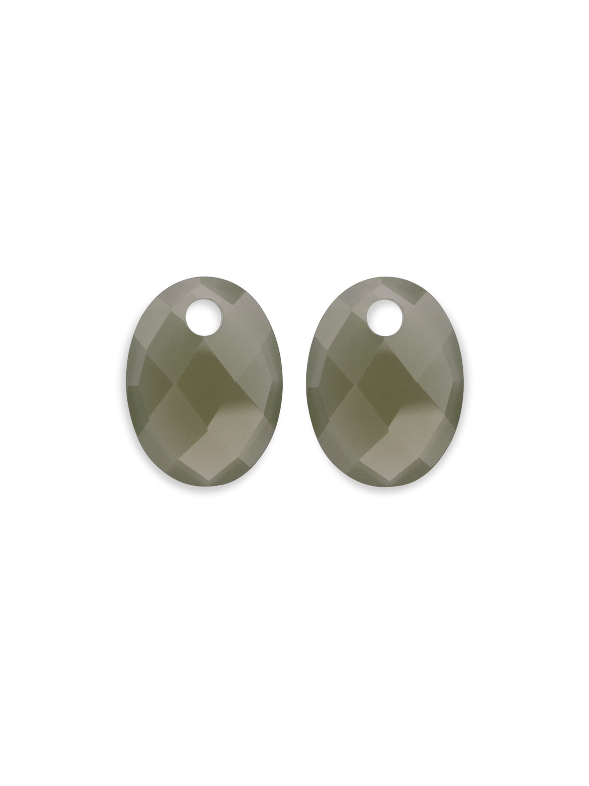 Oorbel Edelstenen Medium Oval Lime Jade - Oorbel Edelstenen Medium Oval Lime Jade