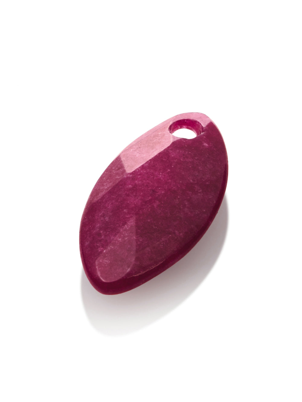 Pendant Edelsteen Leaf Fuchsia Jade - Pendant Edelsteen Leaf Fuchsia Jade