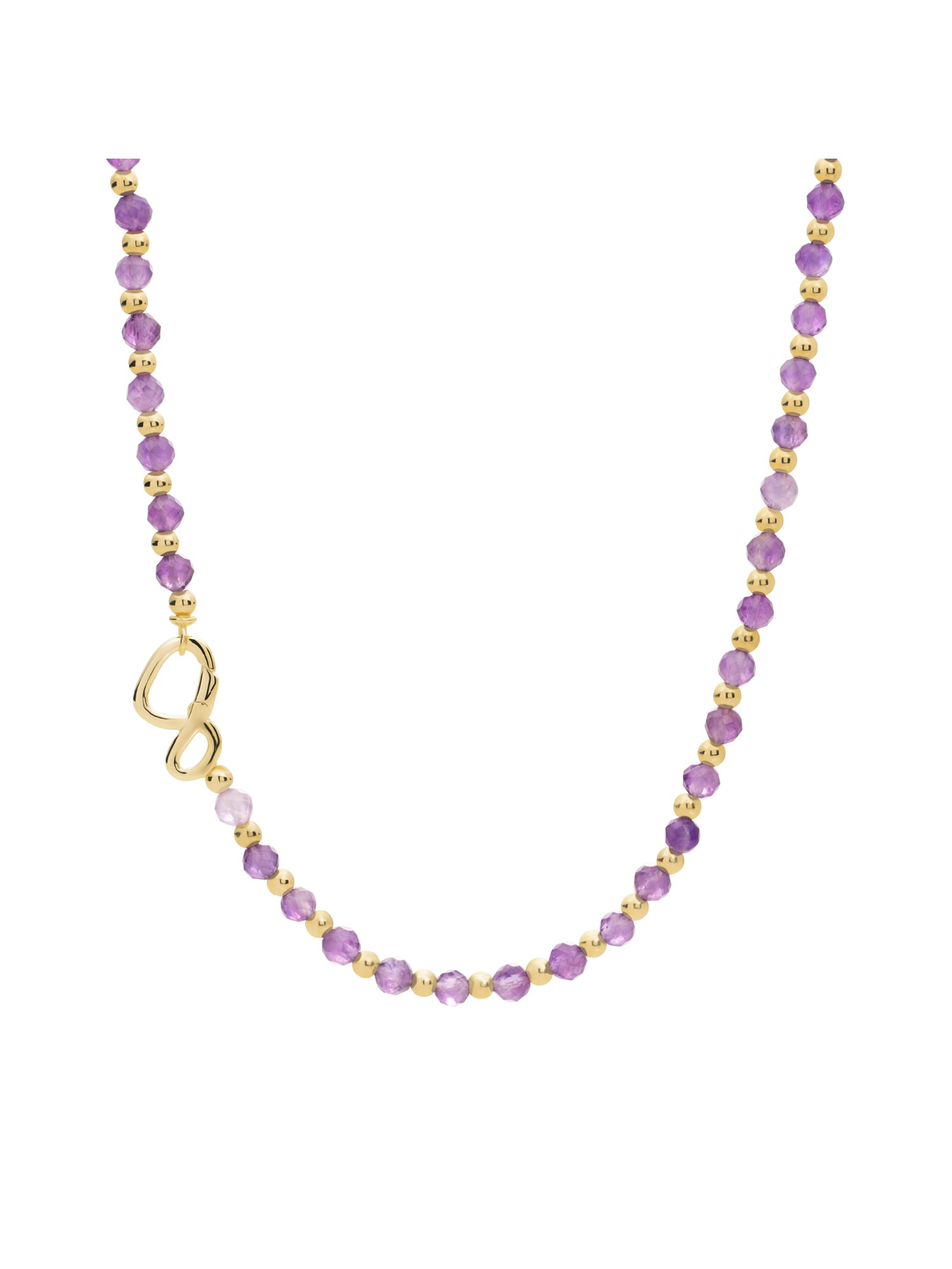 Link Ketting Amethyst Goud Kleurig - 109.95 / 45.81 / 42cm