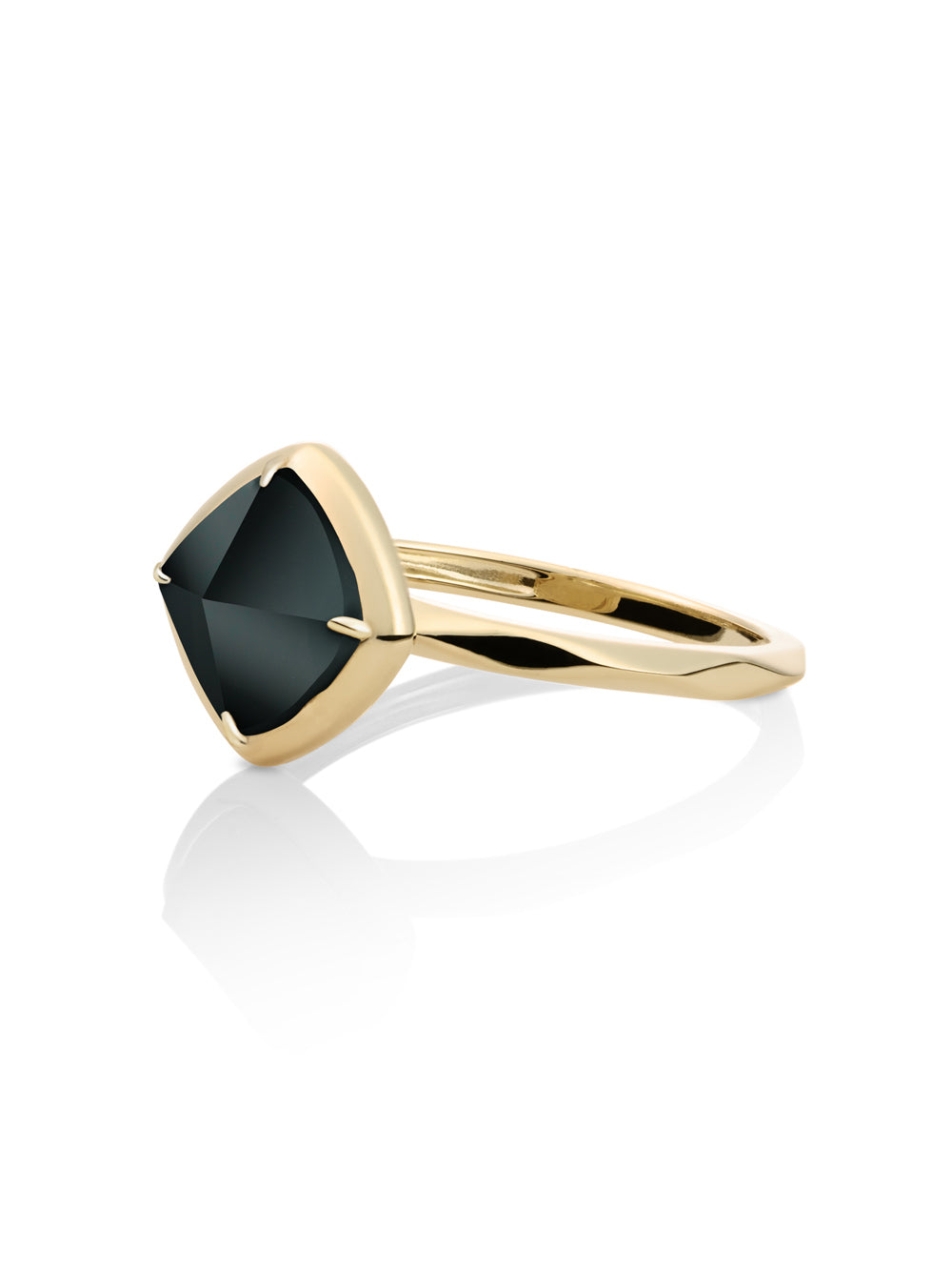 Edge Ring Onyx 9K Goud - 60