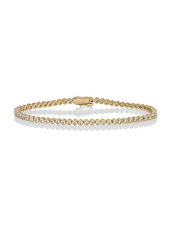 Tennis Armband Zirconia - Gold Plated / M