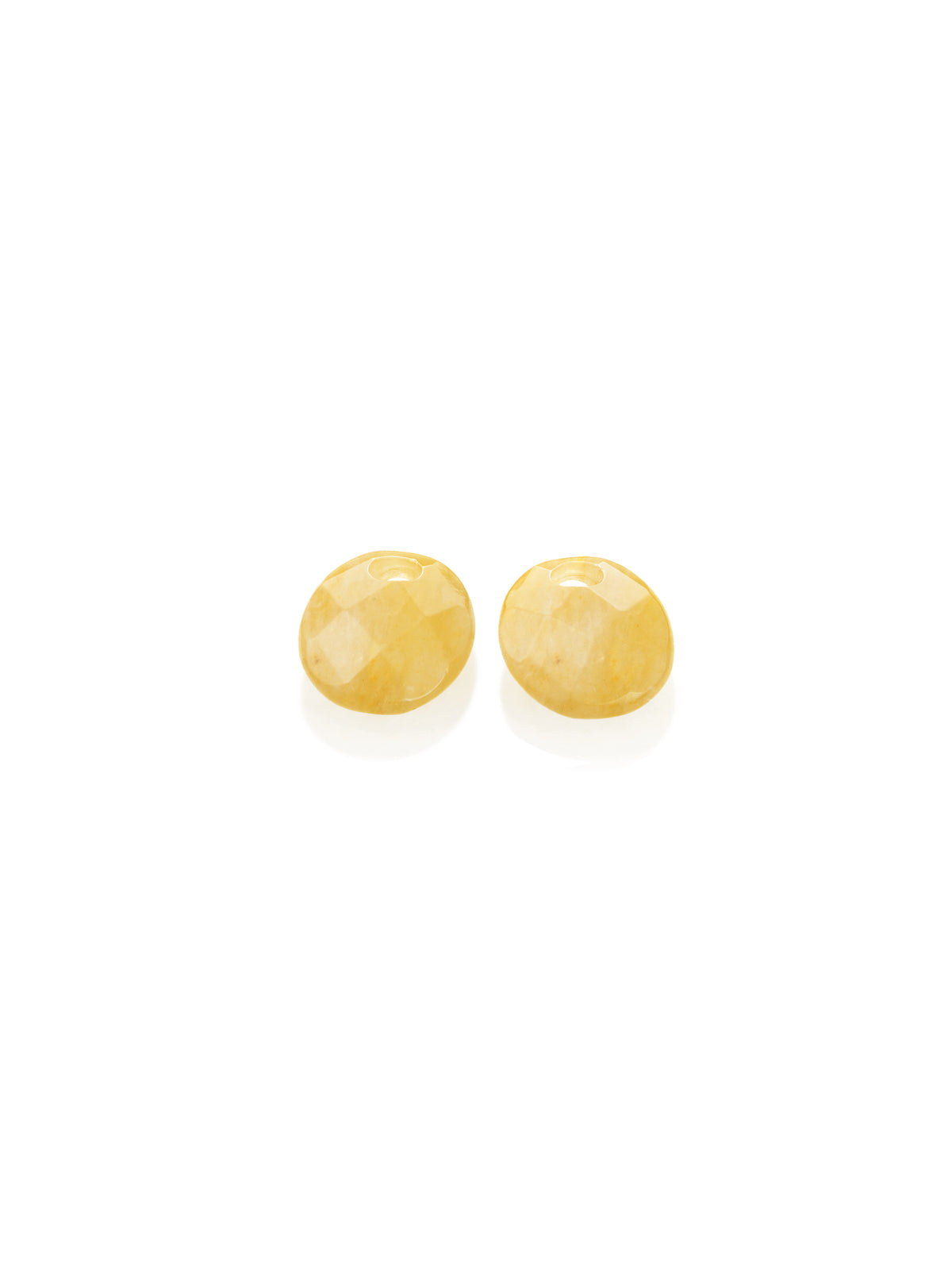 Oorbel Edelstenen Small Oval Yellow Jade - Oorbel Edelstenen Small Oval Yellow Jade