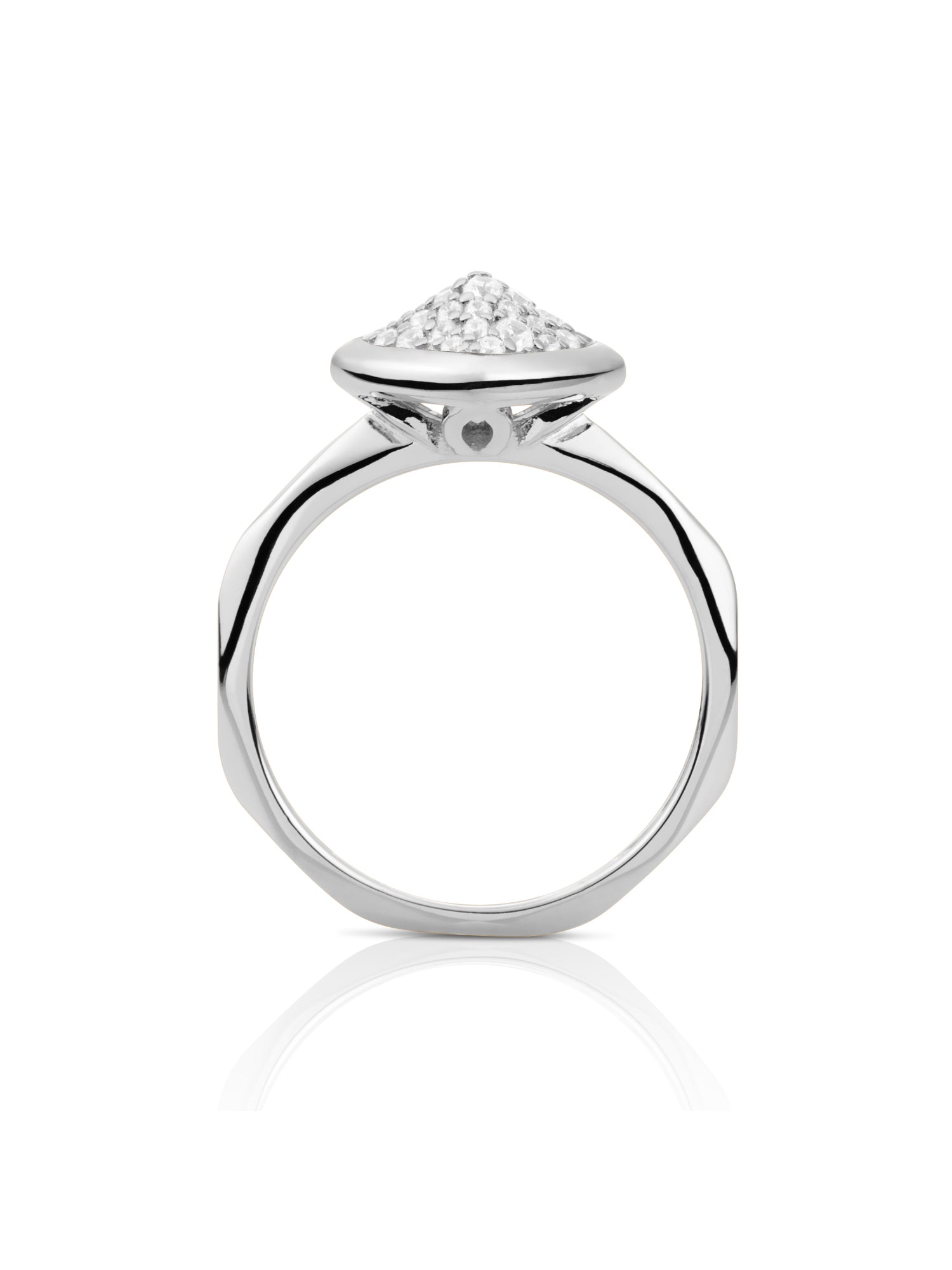 Edge Ring Zirconia Zilver