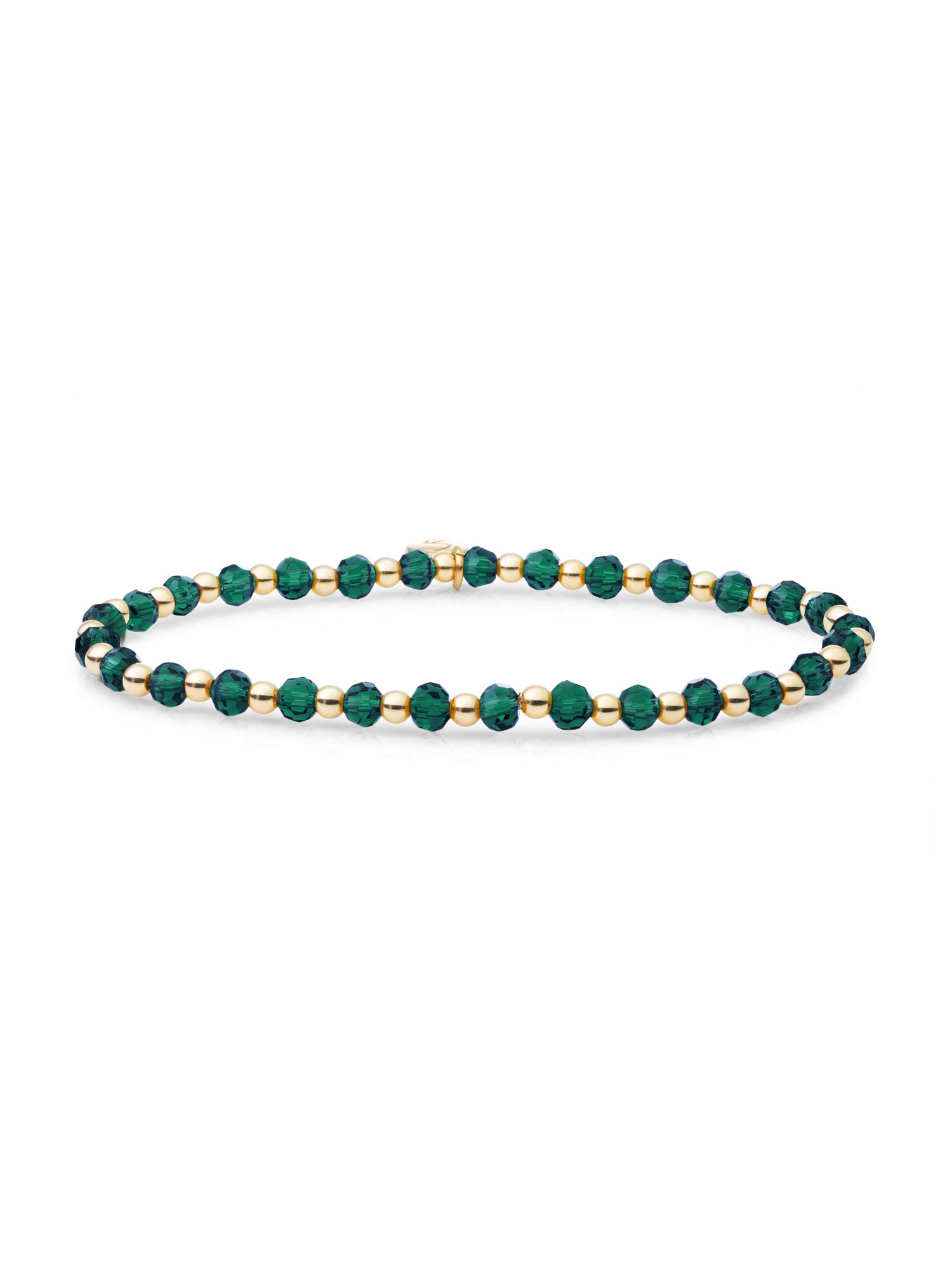 Interstellar Armband Petrol Green Quartz - Gold Plated
