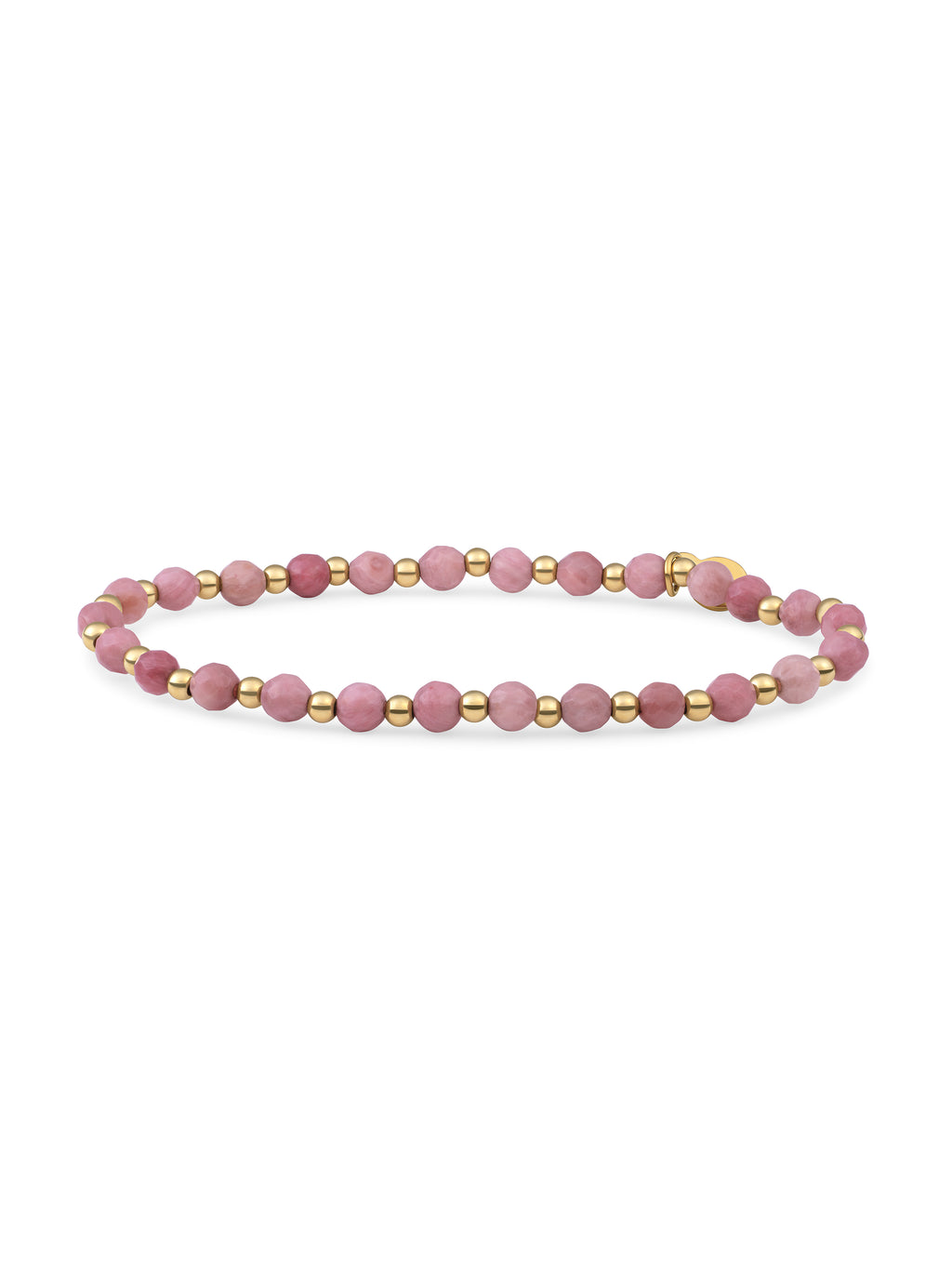 Interstellar Armband Pink Rhodonite - 0.00 / 0.00 / Rhodium Plated