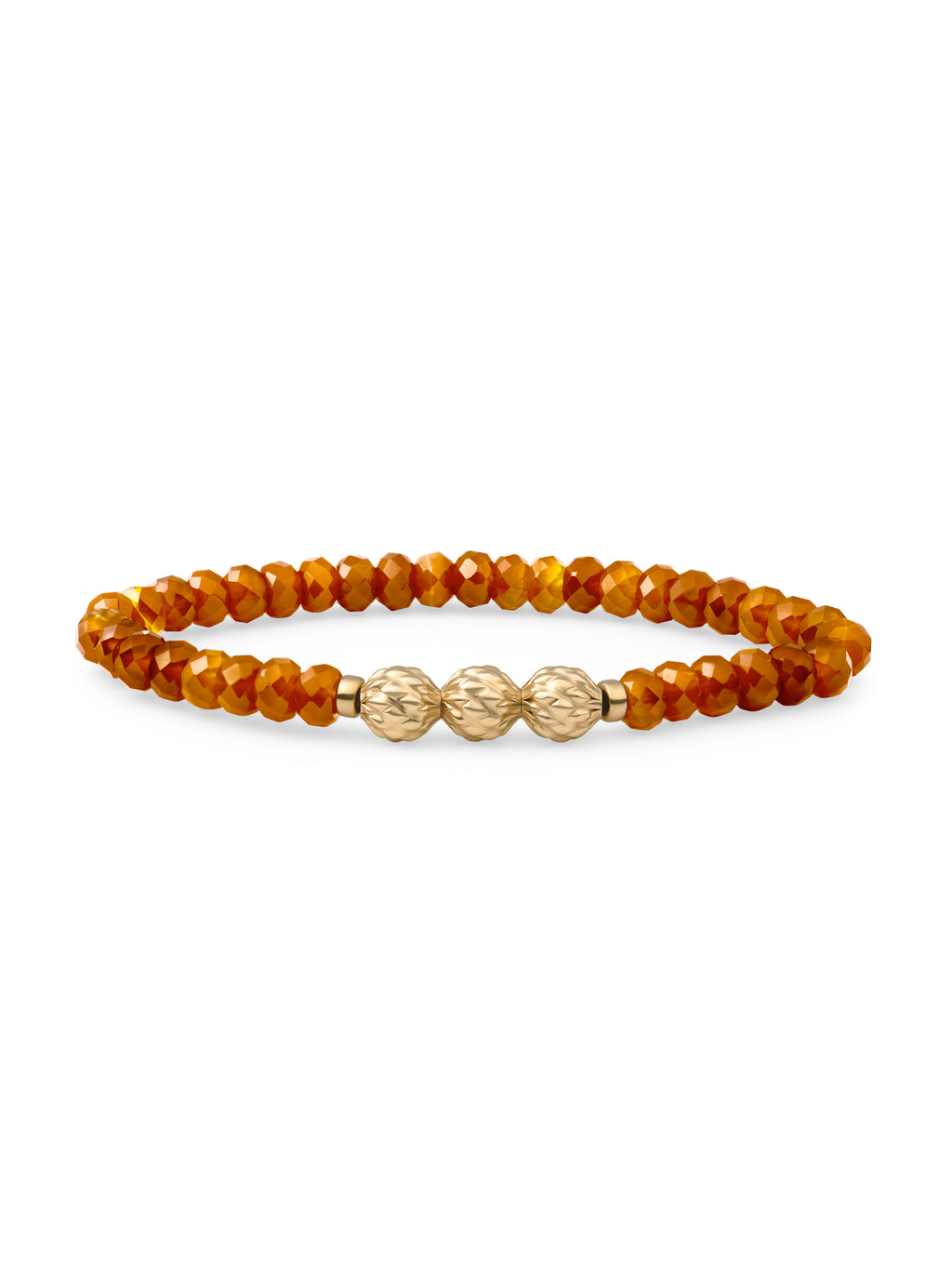 Fuse Beads Armband Citrine Quartz - 0.00 / 0.00 / Rhodium Plated