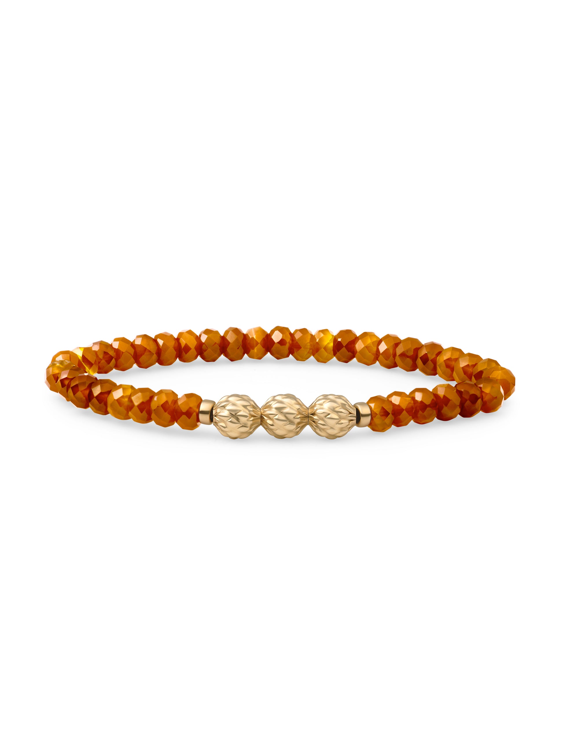 Fuse Beads Armband Citrine Quartz - 0.00 / 0.00 / Rhodium Plated