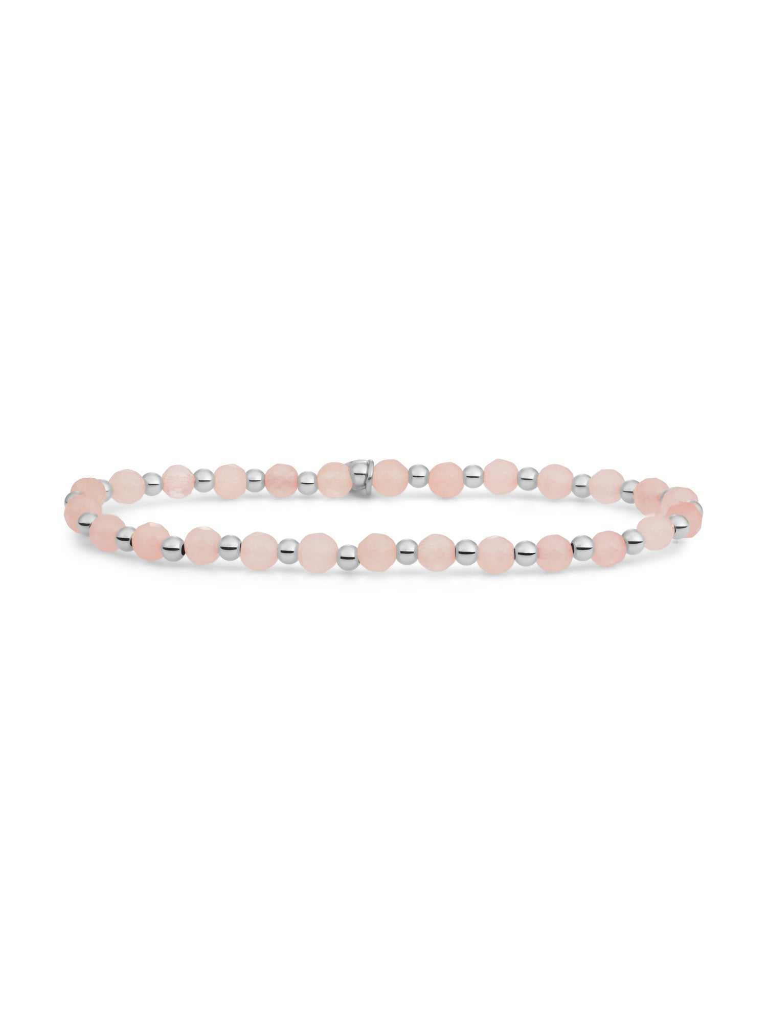 Interstellar Armband Rose Quartz - Rhodium Plated
