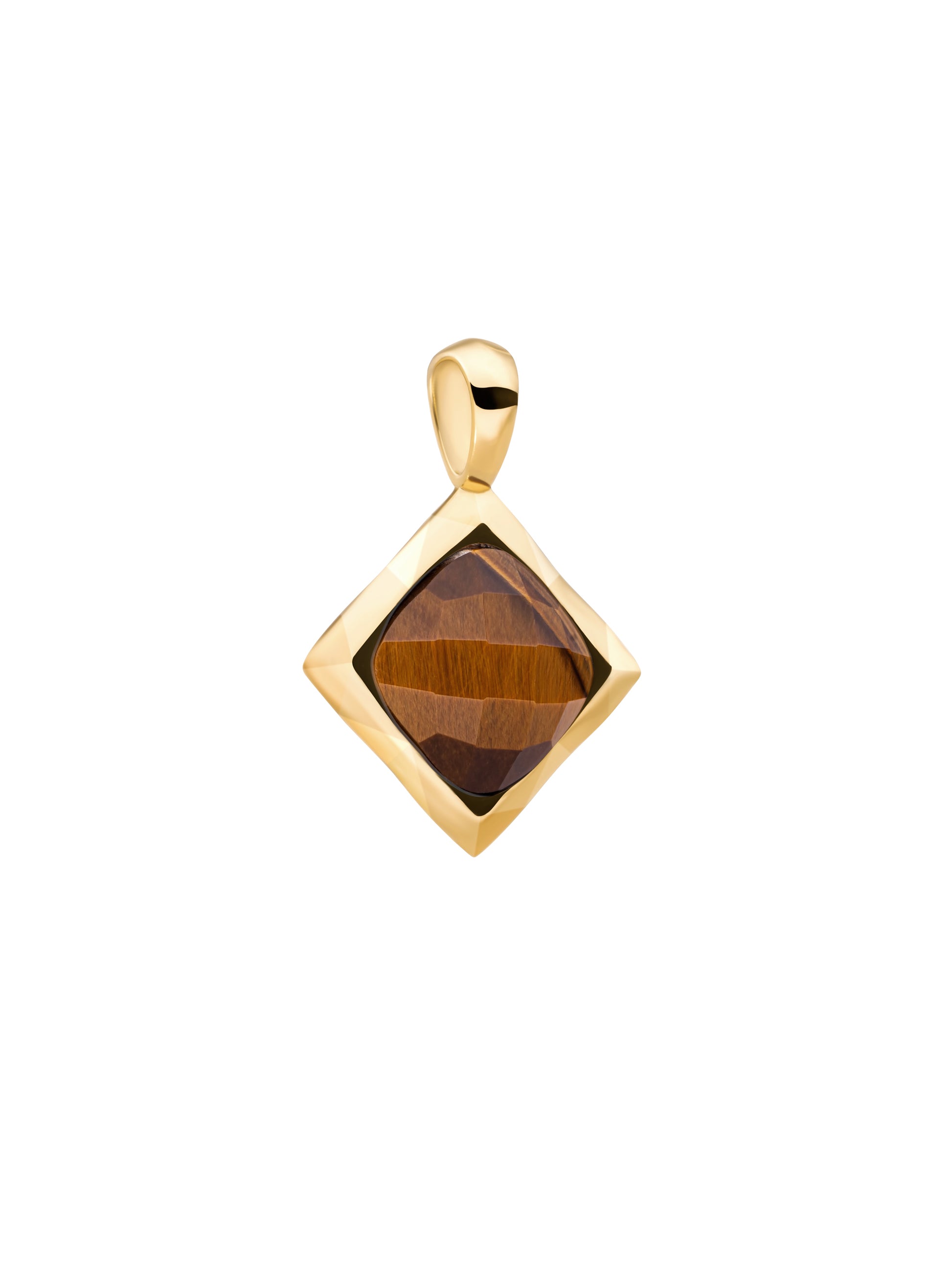 Cushion Cut Pendant Tiger Eye