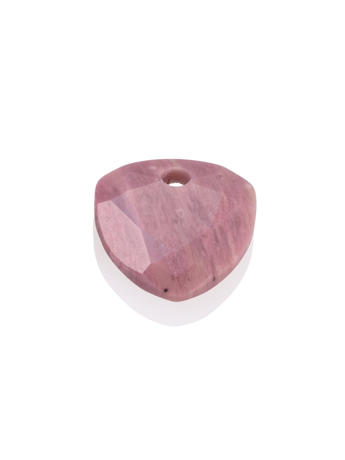 Pendant Edelsteen Trillion Cut Pink Rhodonite - Pendant Edelsteen Trillion Cut Pink Rhodonite