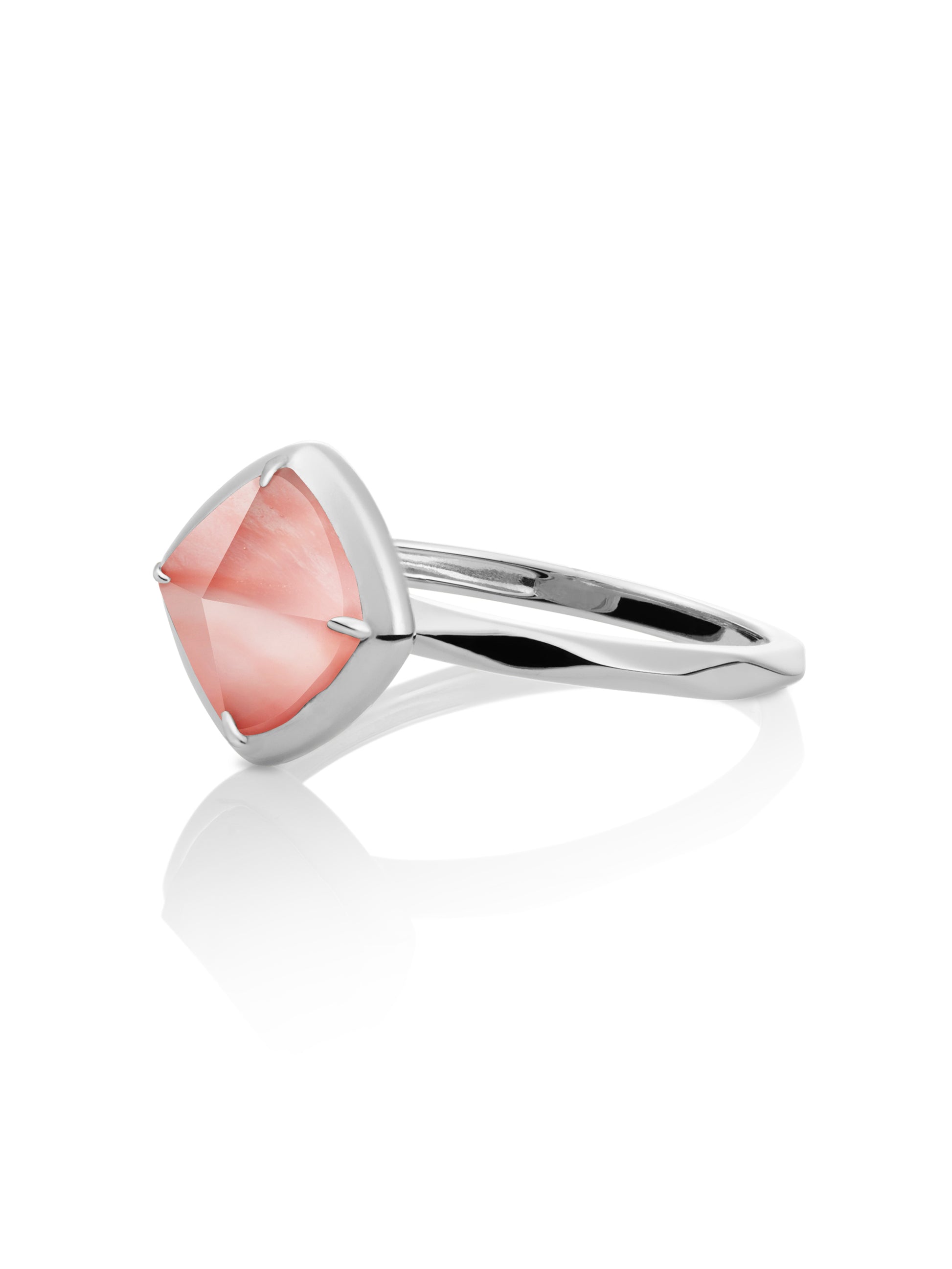 Edge Ring Cherry Quartz Zilver - 52