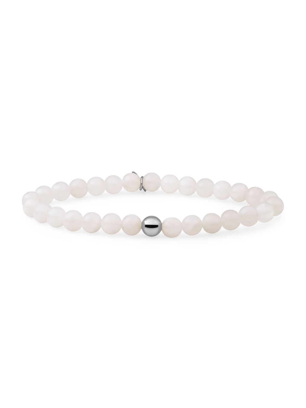 Saturn Armband Large Moonstone - 0.00 / 0.00 / Rhodium Plated