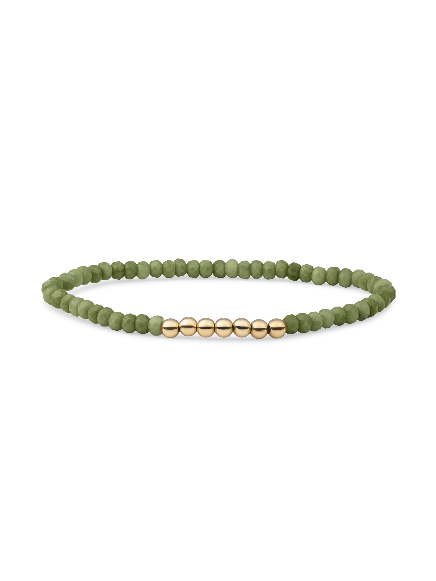 Reverse Universe Armband Lime Jade - Gold Plated