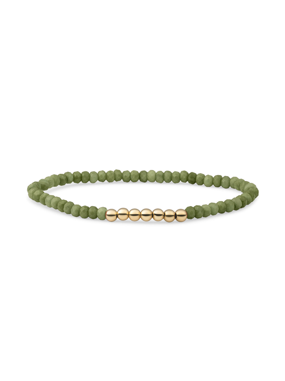 Reverse Universe Armband Lime Jade - Gold Plated