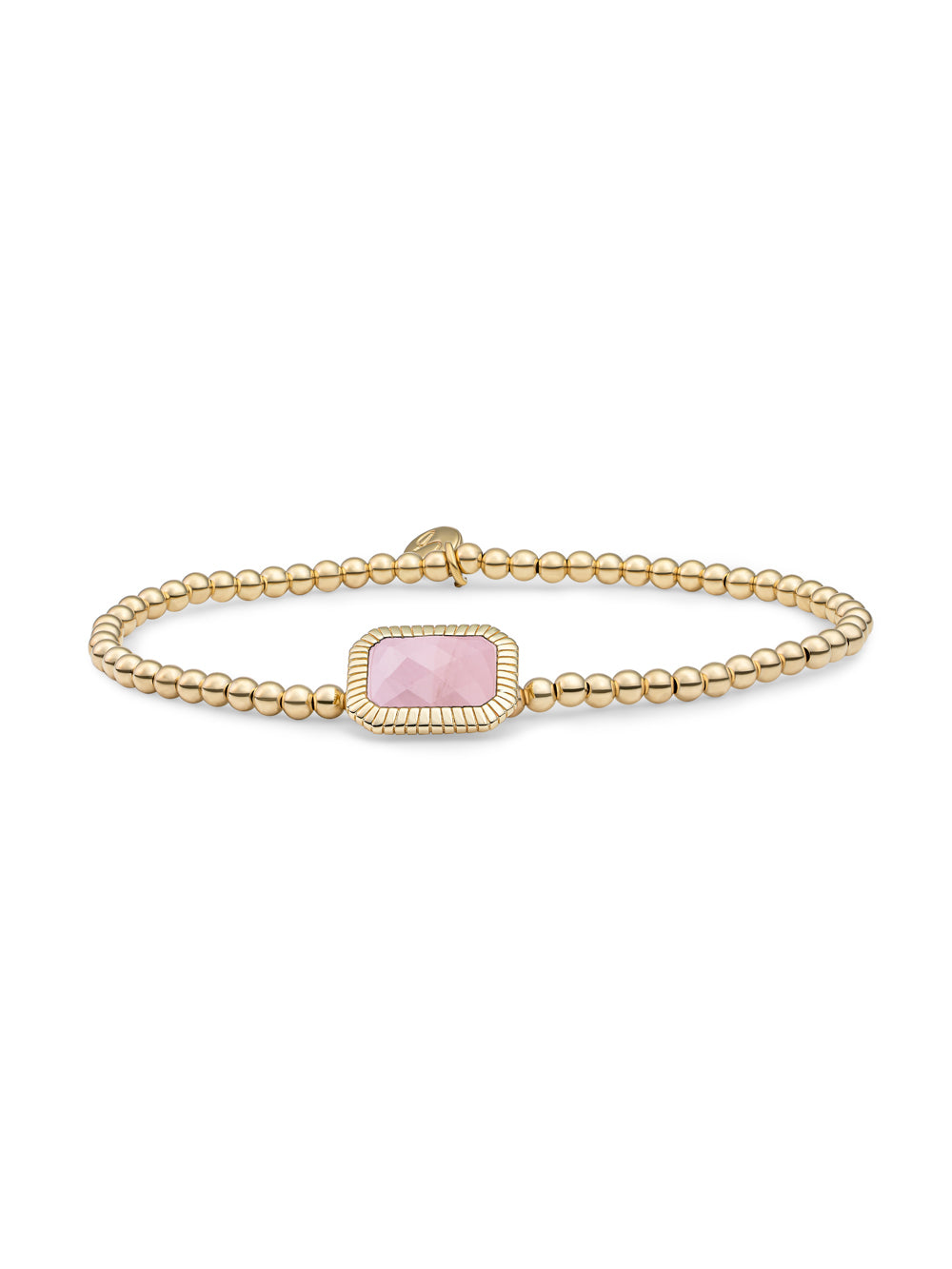 Baguette Armband Rose Quartz - 0.00 / 0.00 / Gold Plated