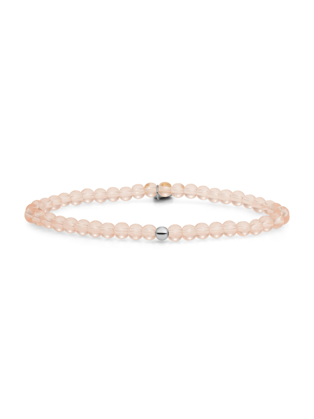 Saturn Armband Small Champagne Quartz - 0.00 / 0.00 / Rhodium Plated