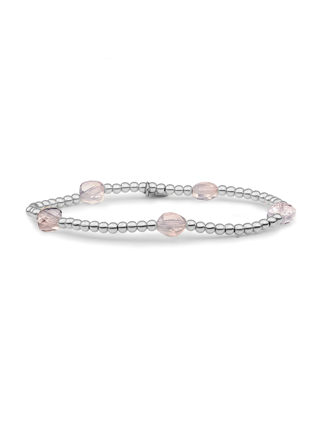 Cushion Cut Armband Rose Quartz - 0.00 / 0.00 / Gold Plated
