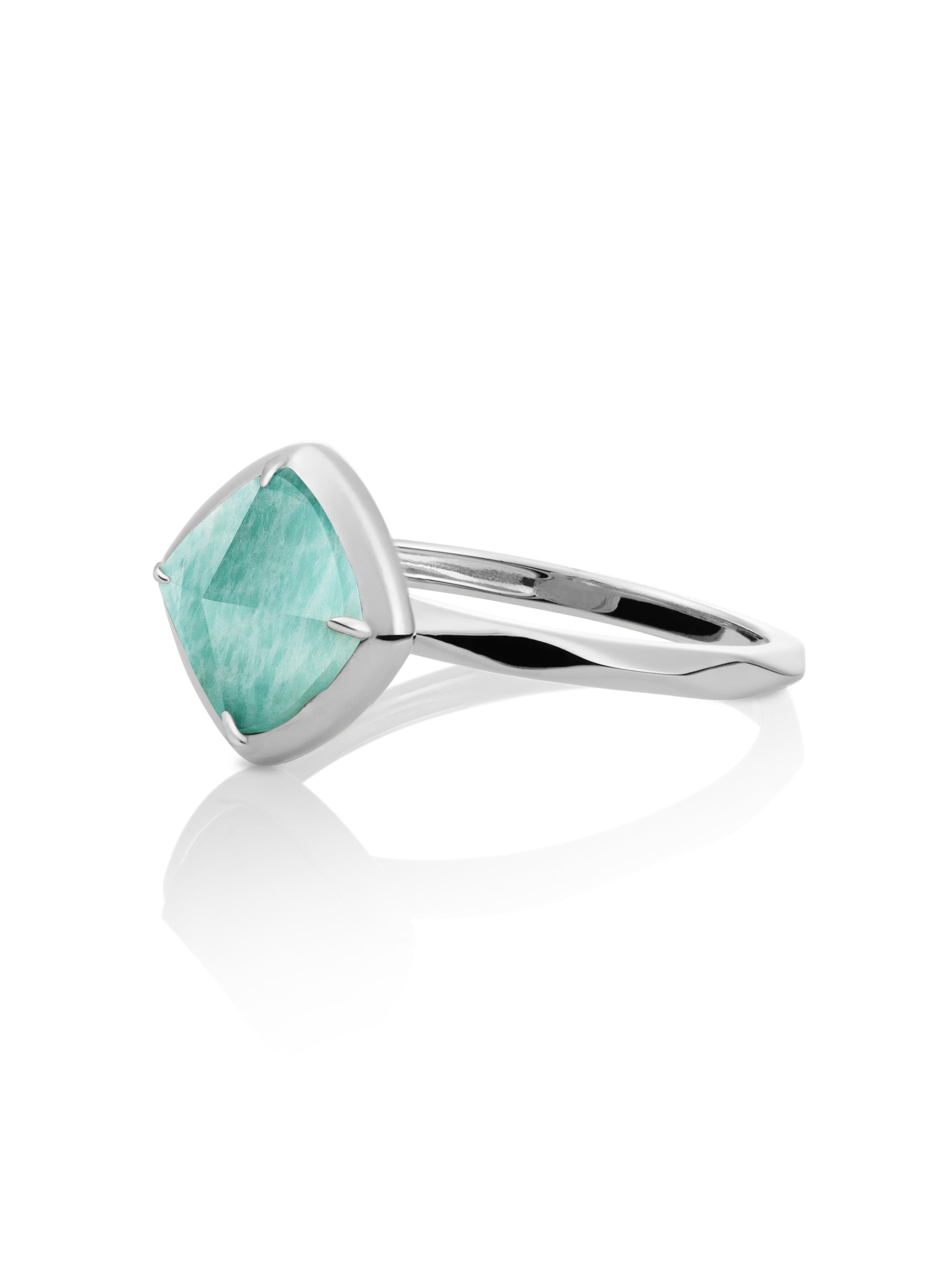 Edge Ring Green Amazonite Zilver - 50