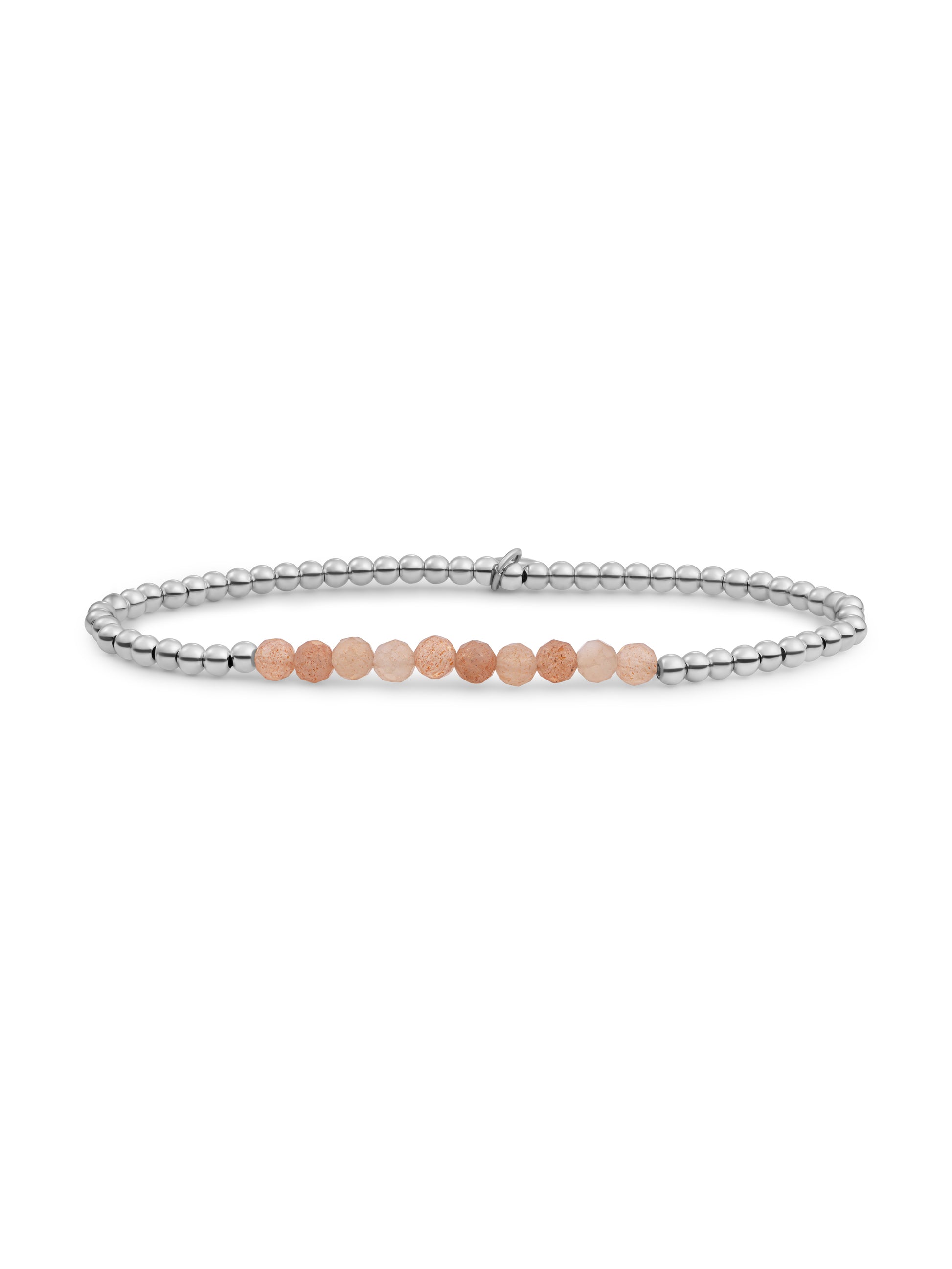 Universe Armband Sunstone - Rhodium Plated