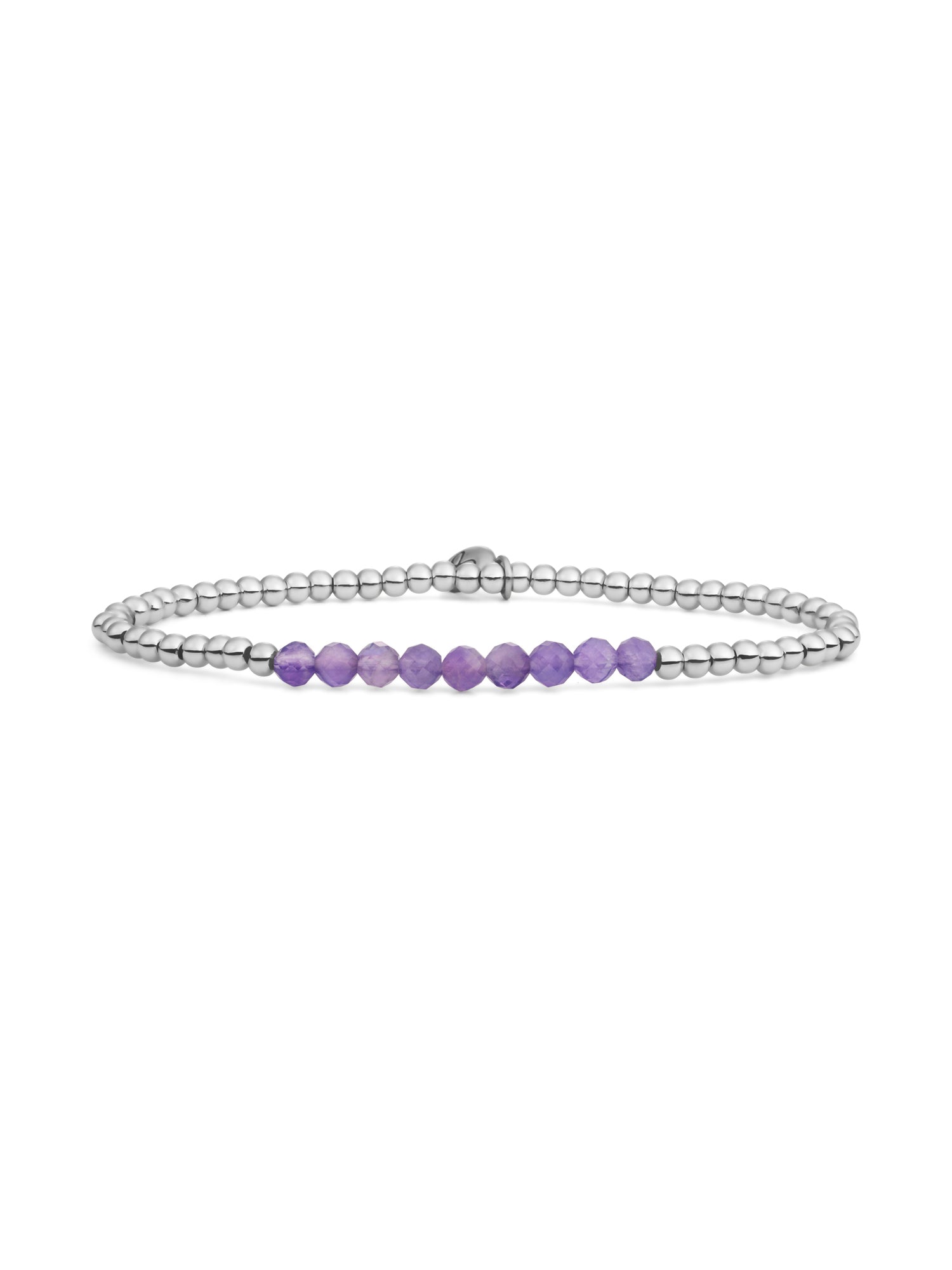 Universe Armband Amethyst - Rhodium Plated
