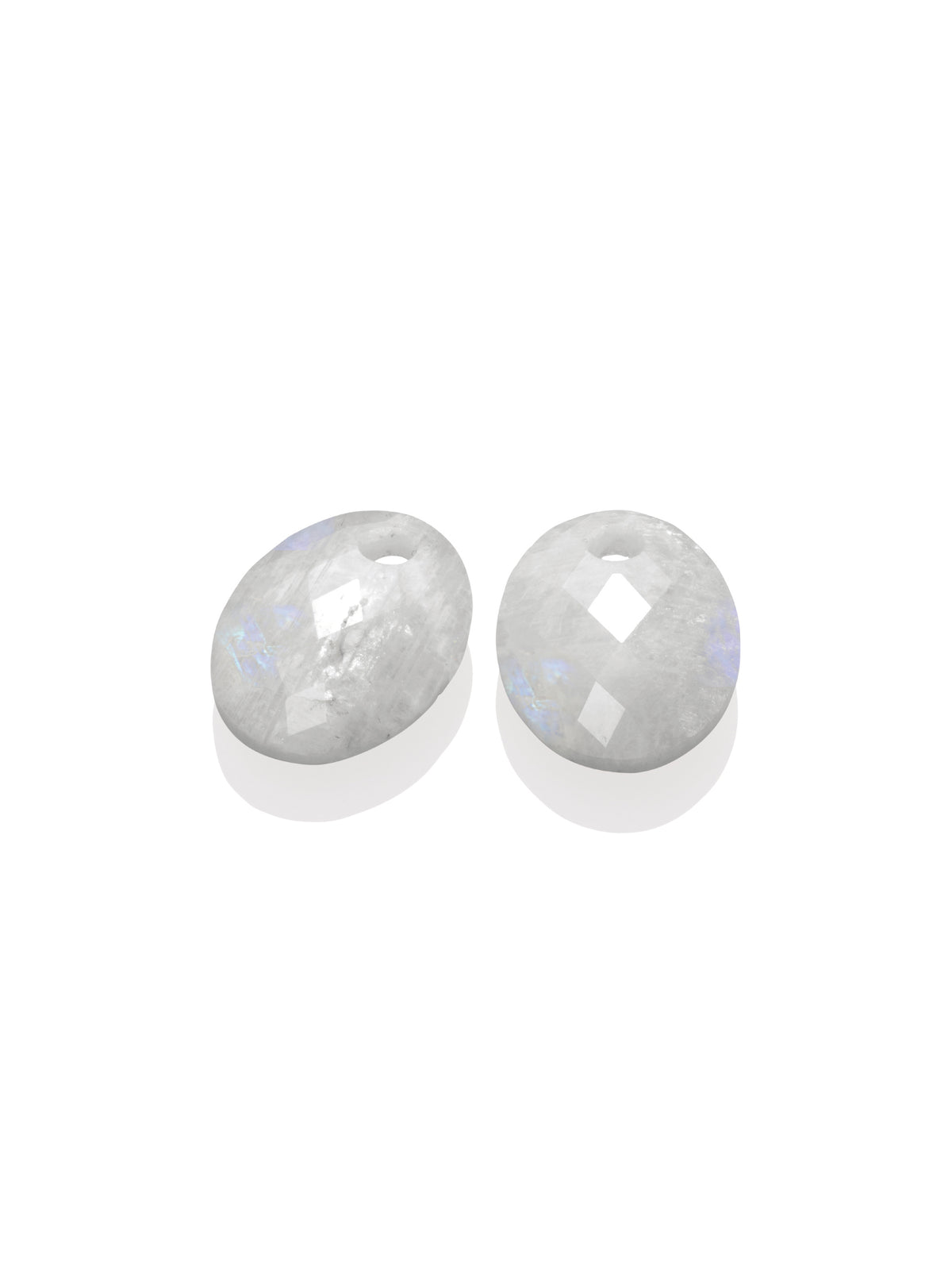 Oorbel Edelstenen Medium Oval Moonstone - Oorbel Edelstenen Medium Oval Moonstone