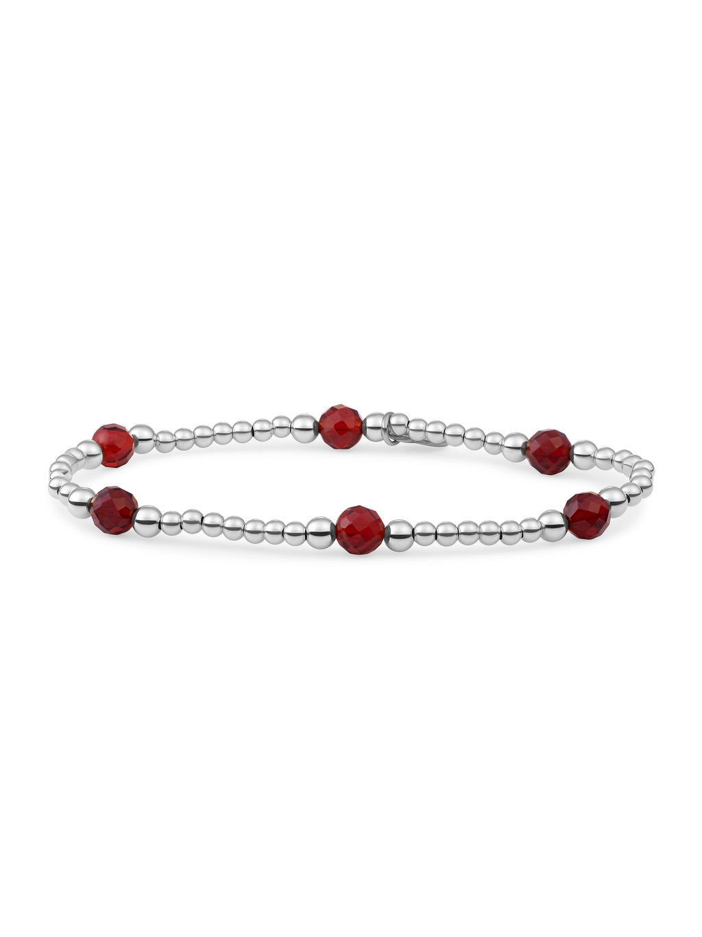 Reverse Bold Mix Armband Ruby Quartz - 0.00 / 0.00 / Gold Plated