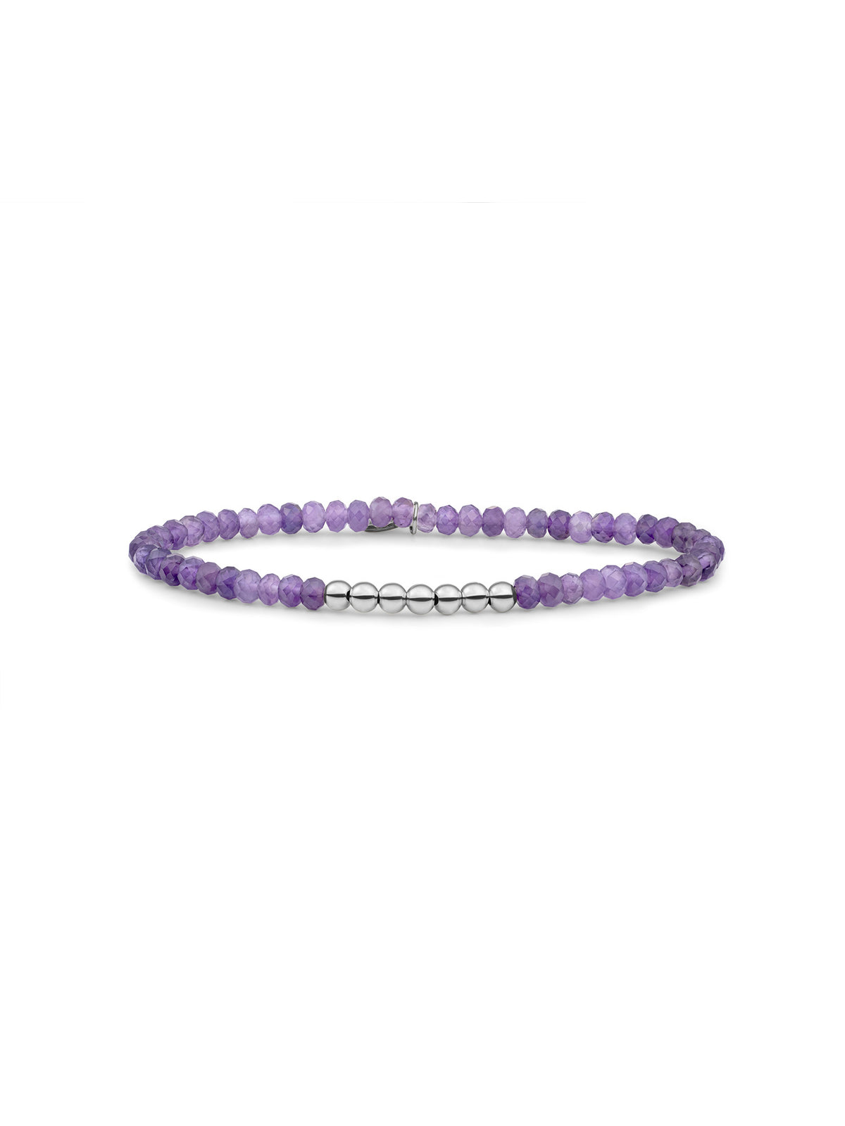 Reverse Universe Armband Amethyst - Rhodium Plated