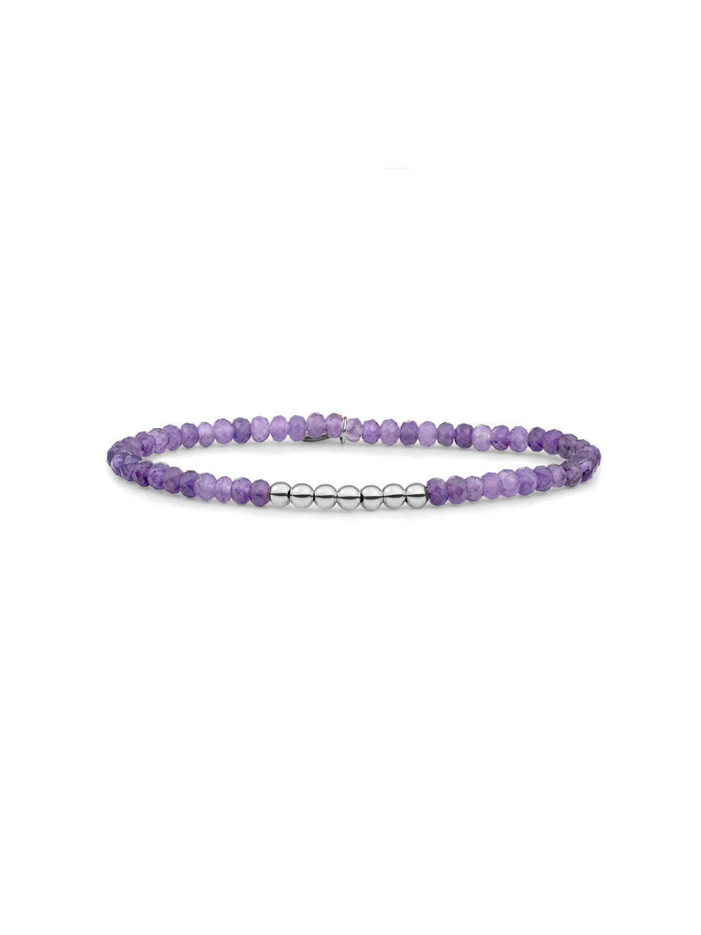 Reverse Universe Armband Amethyst - Rhodium Plated