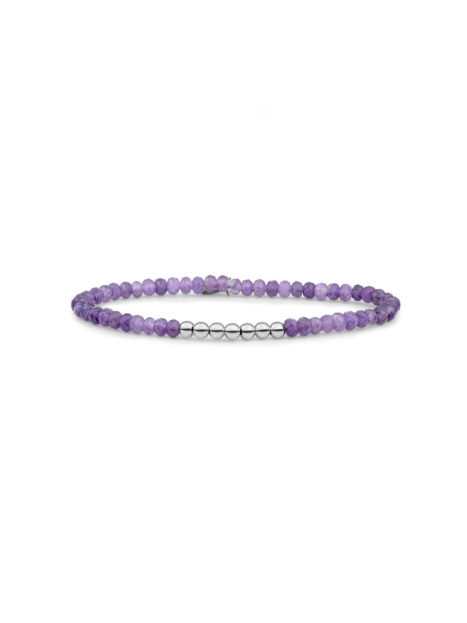Reverse Universe Armband Amethyst - Rhodium Plated