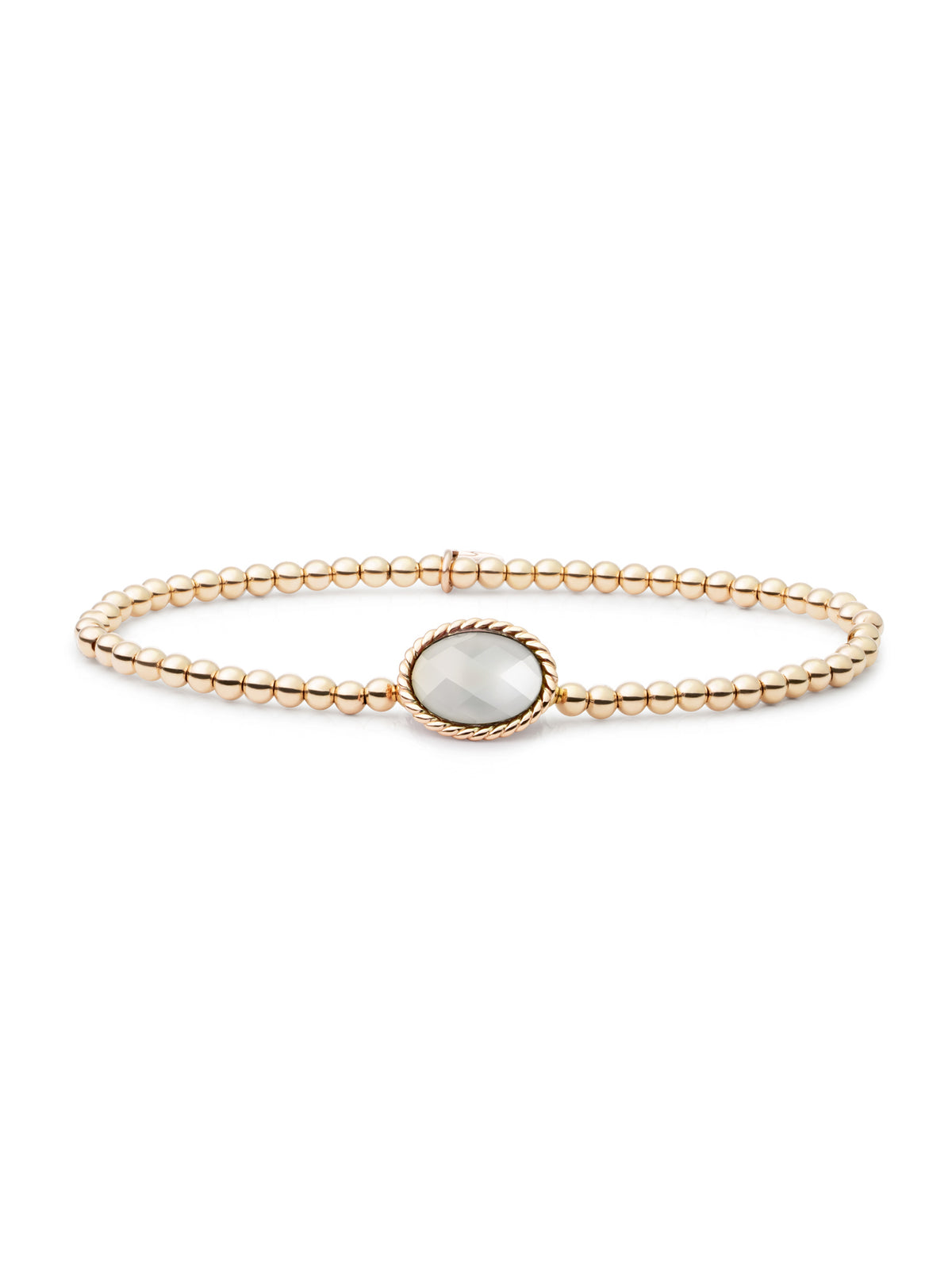 Twist Armband Pearl - Gold Plated