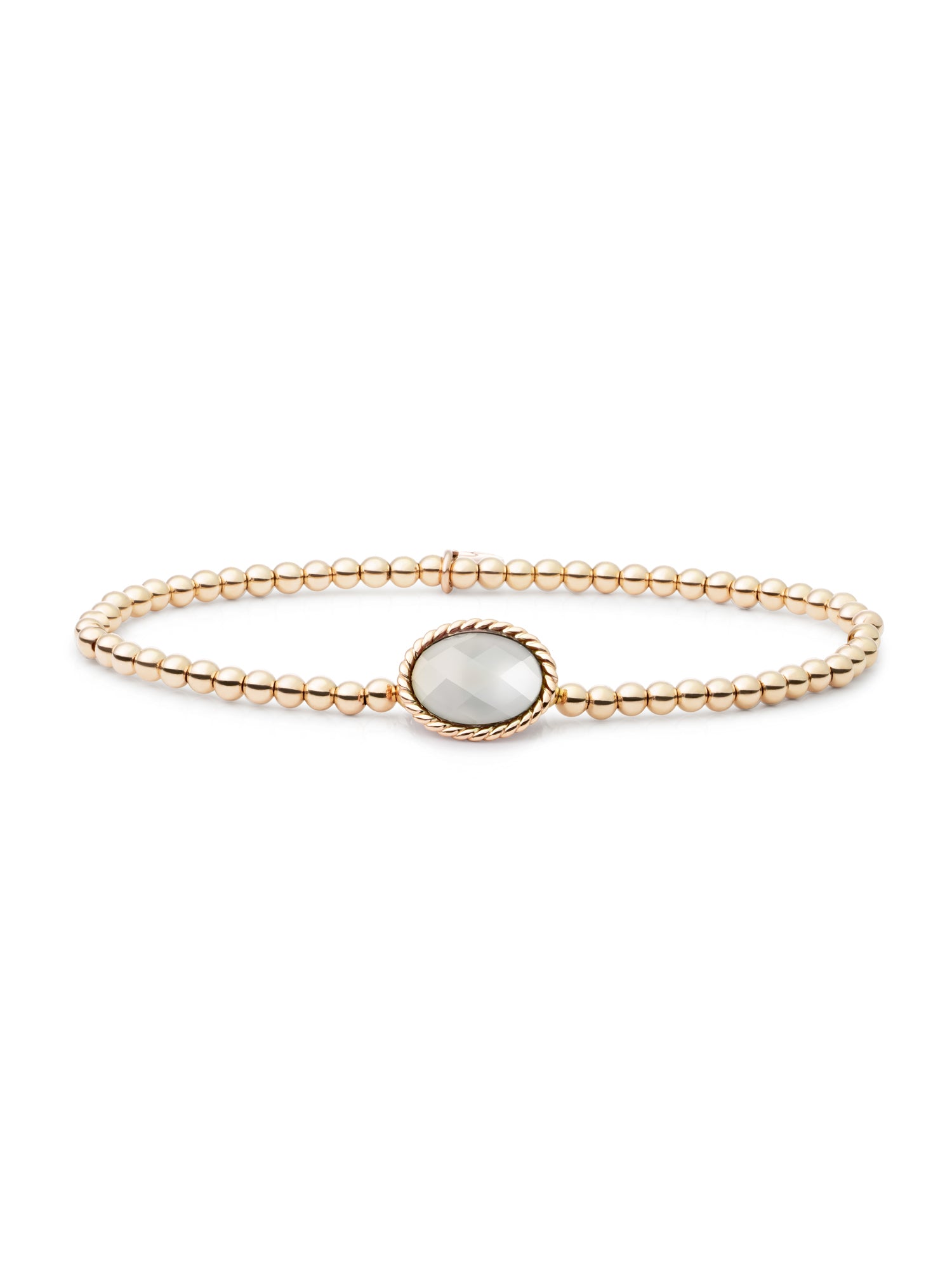 Twist Armband Pearl - Gold Plated