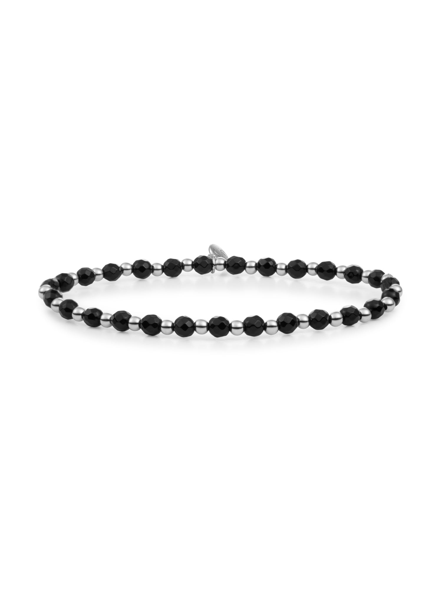 Interstellar Armband Onyx - Rhodium Plated