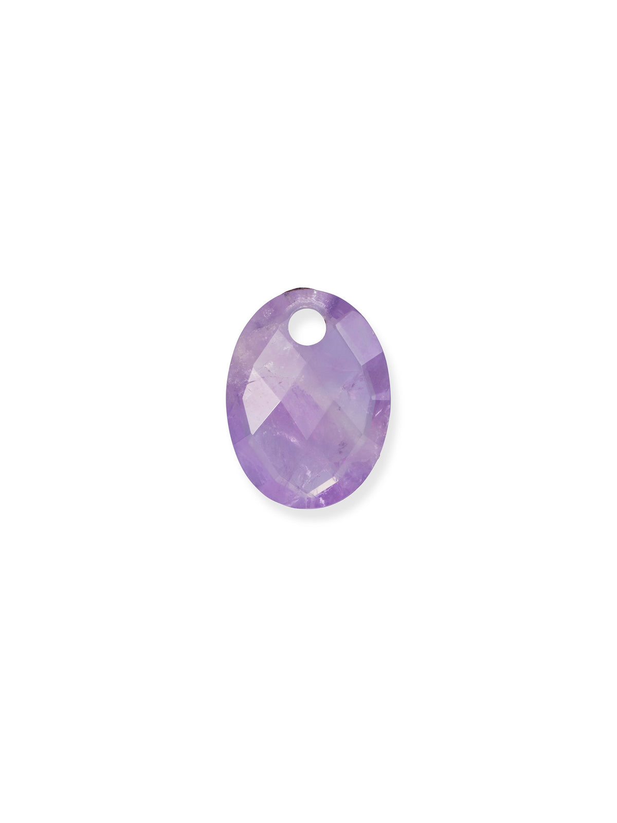 Pendant Edelsteen Medium Oval Amethyst - Pendant Edelsteen Medium Oval Amethyst
