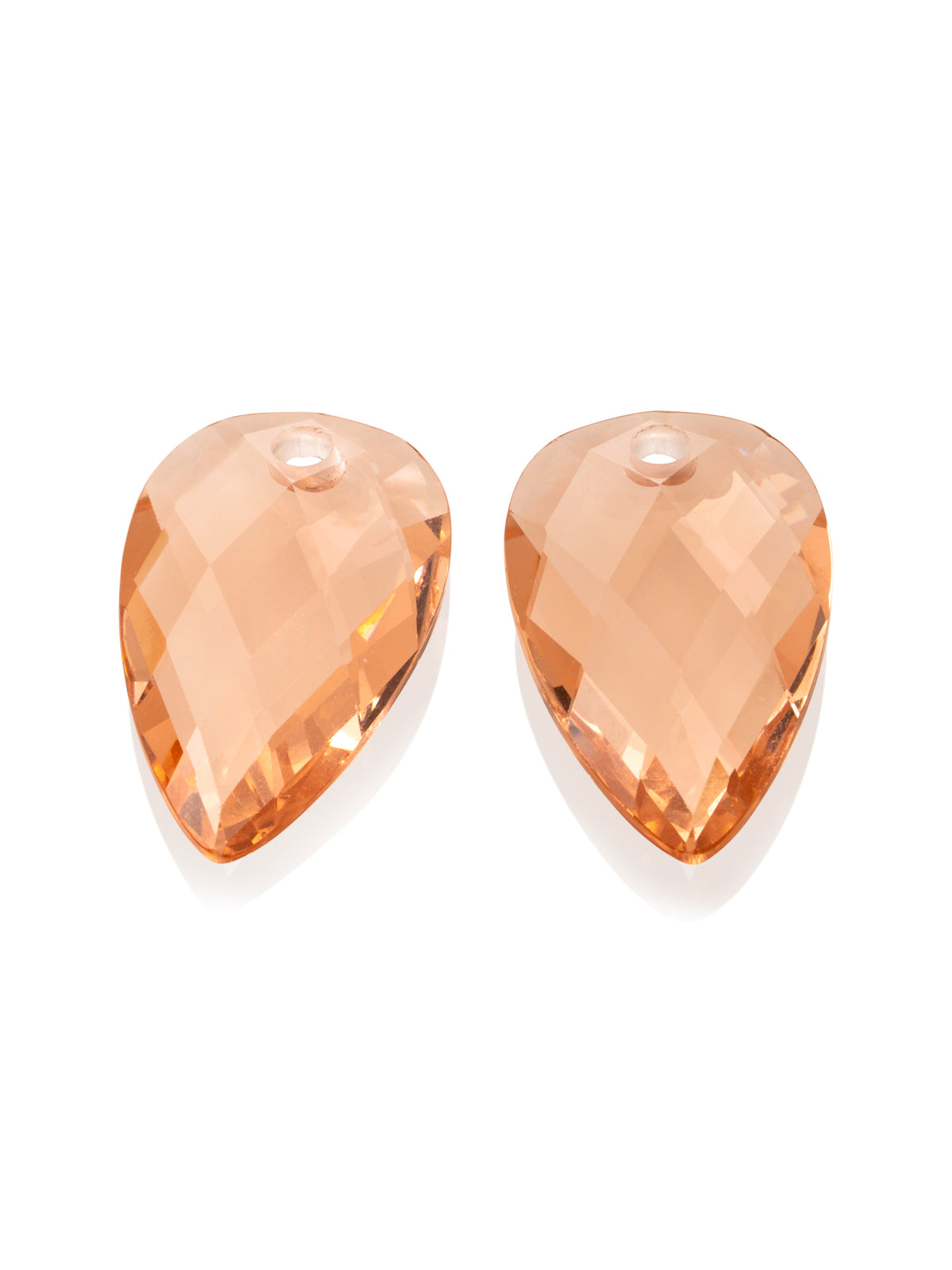 Oorbel Edelstenen Blossom Champagne Quartz - Oorbel Edelstenen Blossom Champagne Quartz