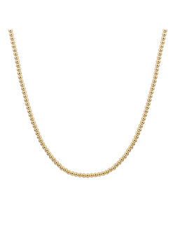 Kralen Ketting 3mm - Gold Plated