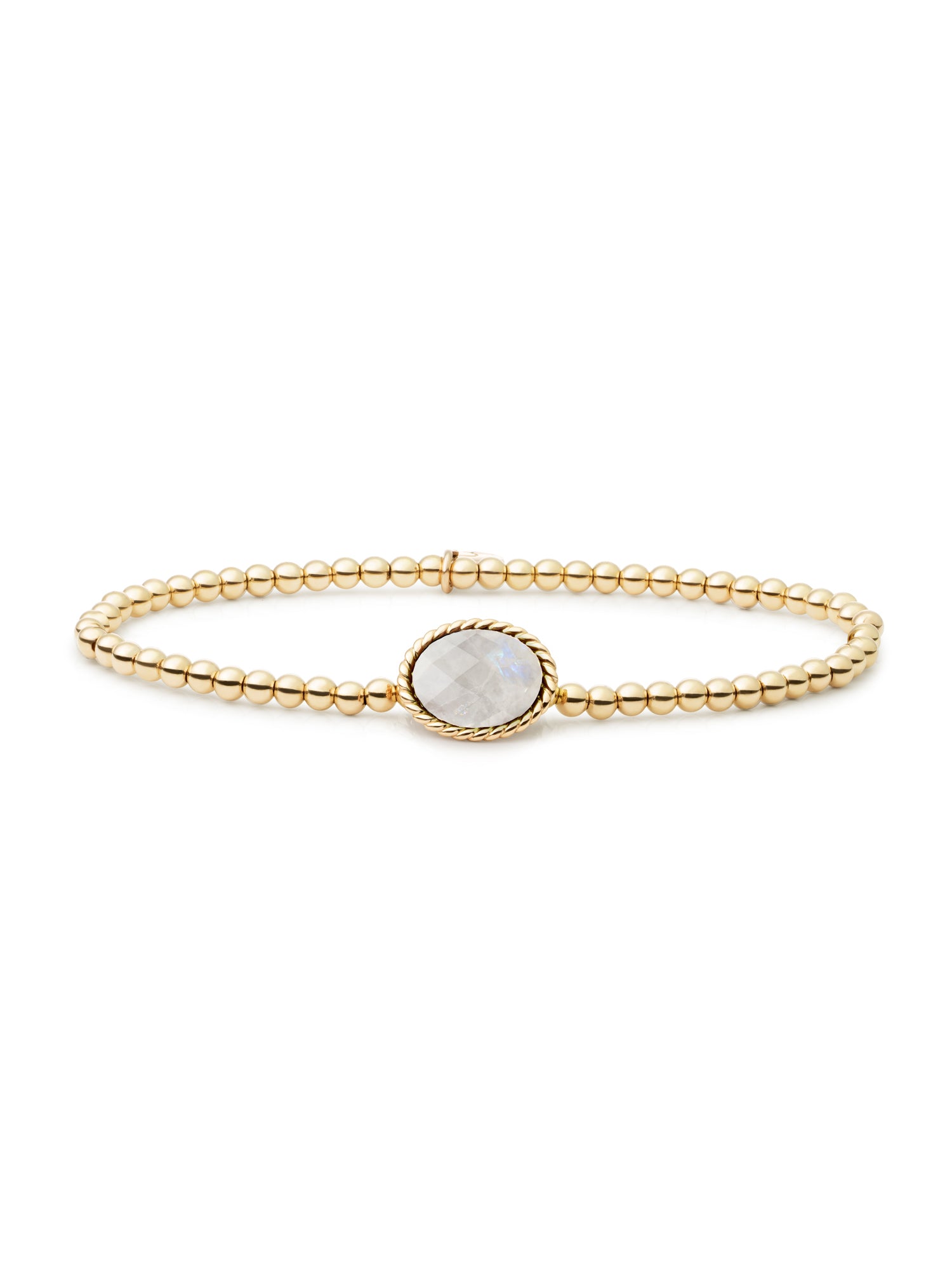 Twist Armband Moonstone - Gold Plated