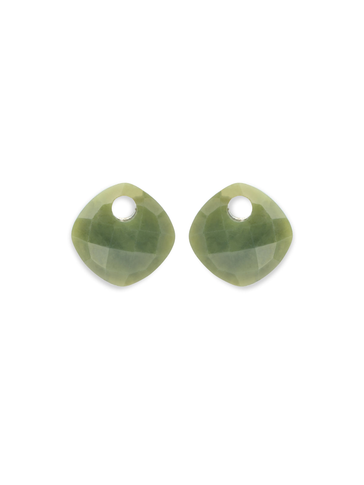 Oorbel Edelstenen Cushion Cut Southern Jade - Oorbel Edelstenen Cushion Cut Southern Jade