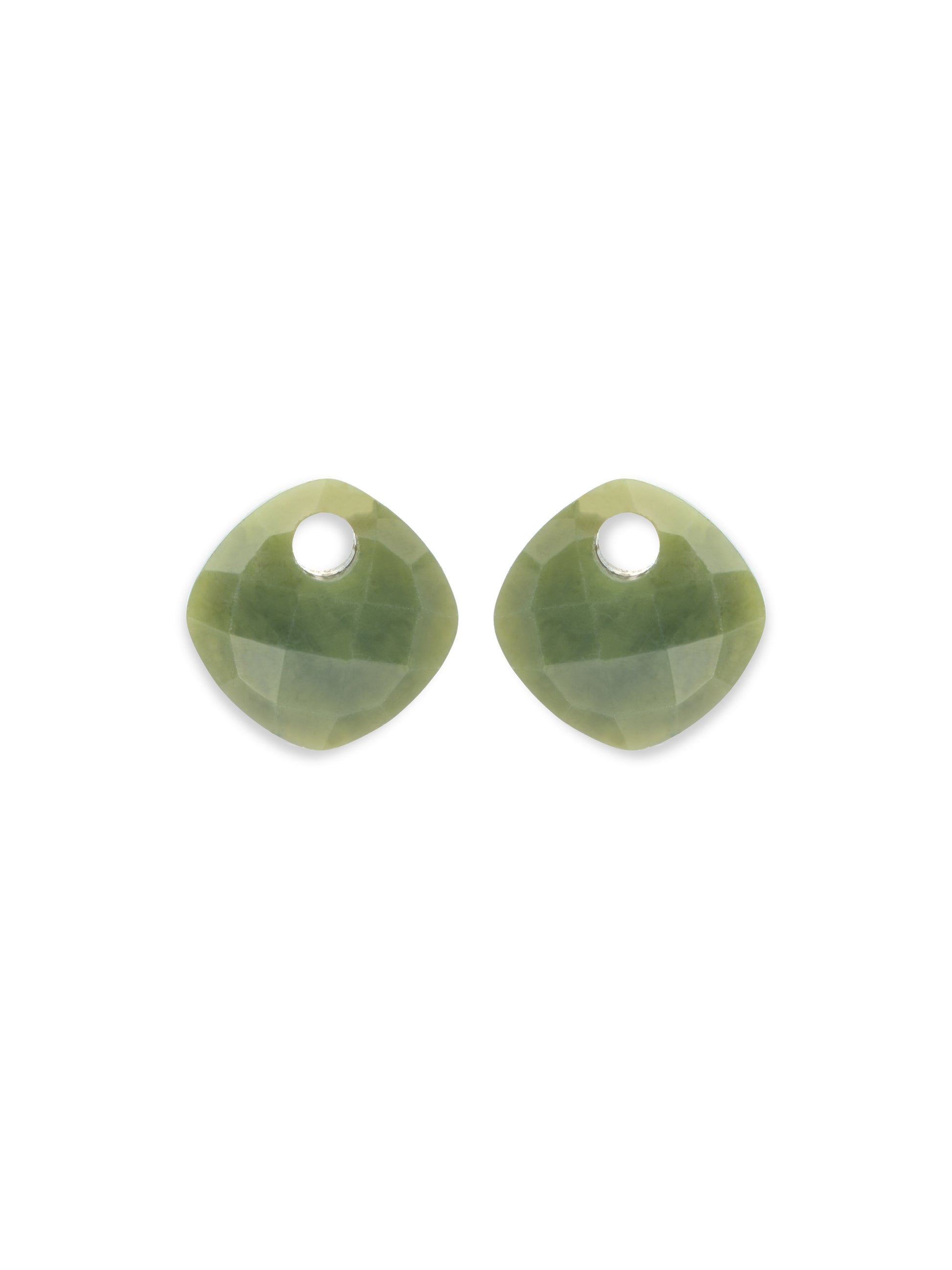 Oorbel Edelstenen Cushion Cut Southern Jade - Oorbel Edelstenen Cushion Cut Southern Jade
