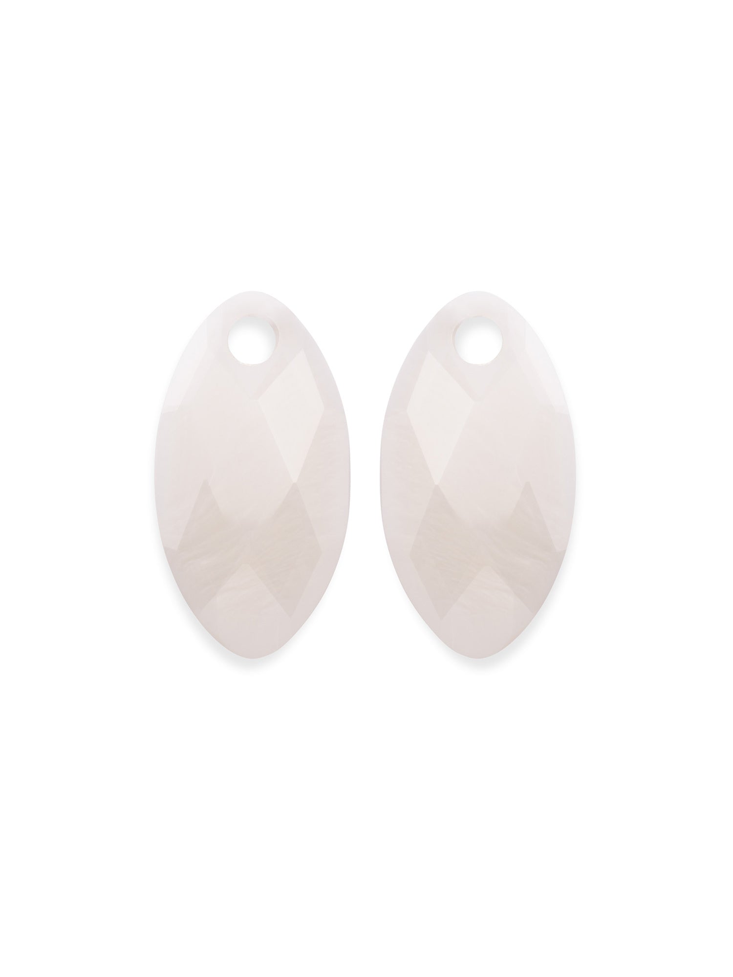Oorbel Edelstenen Leaf Mother of Pearl - Oorbel Edelstenen Leaf Mother of Pearl