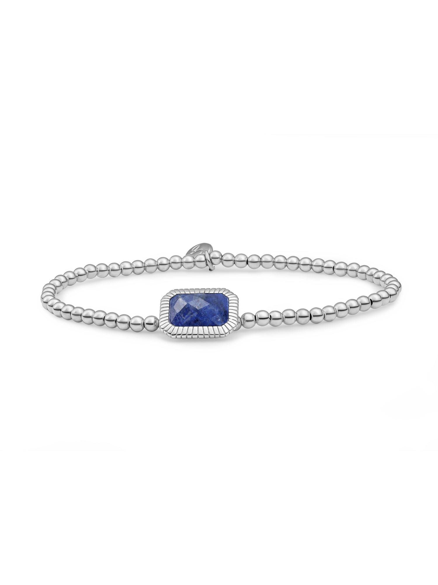 Baguette Armband Sodalite - Rhodium Plated